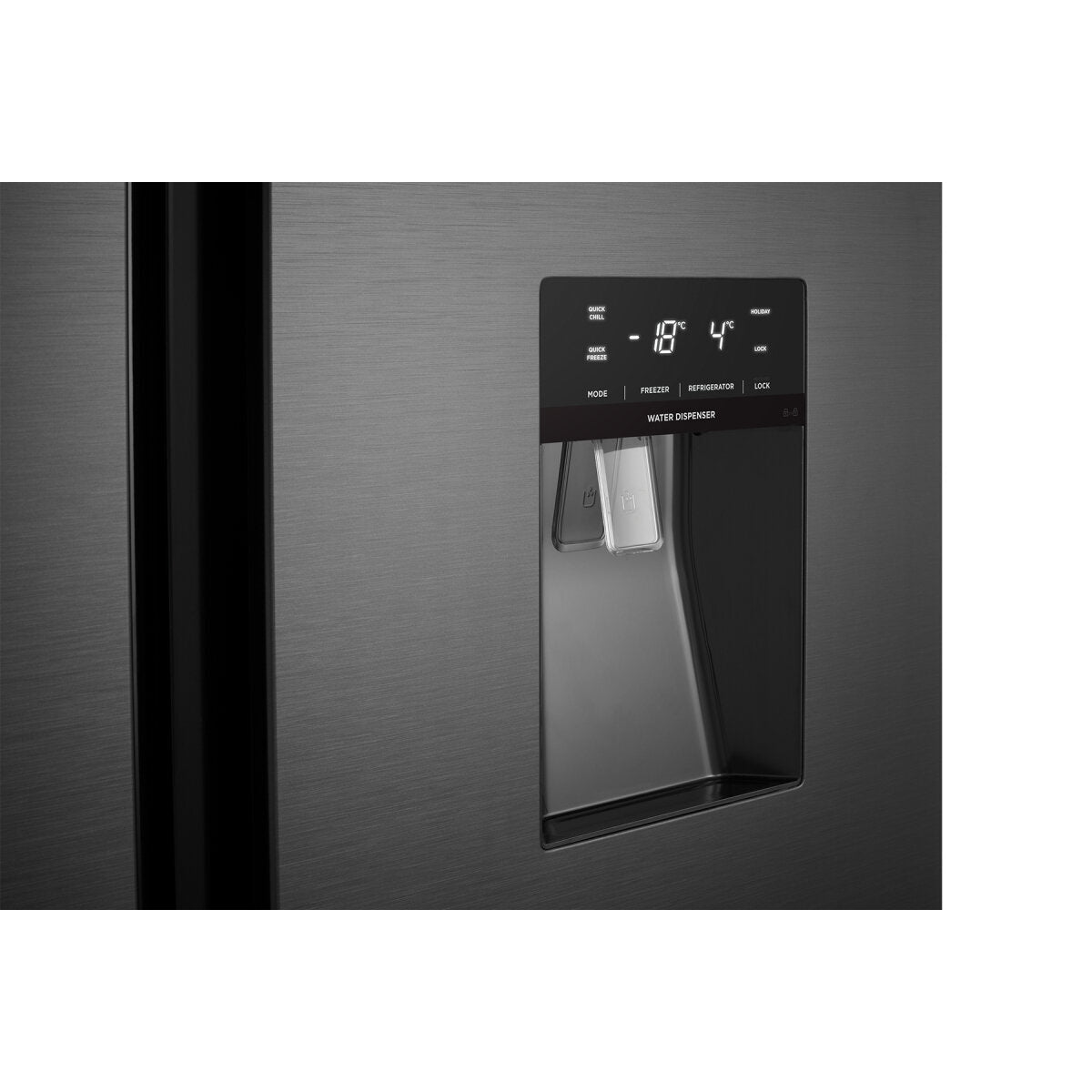 Westinghouse 619L Side by Side Refrigerator WSE6640BA - Energy Efficient Stainless Steel Fridge for Modern Kitchen & Large Family Use