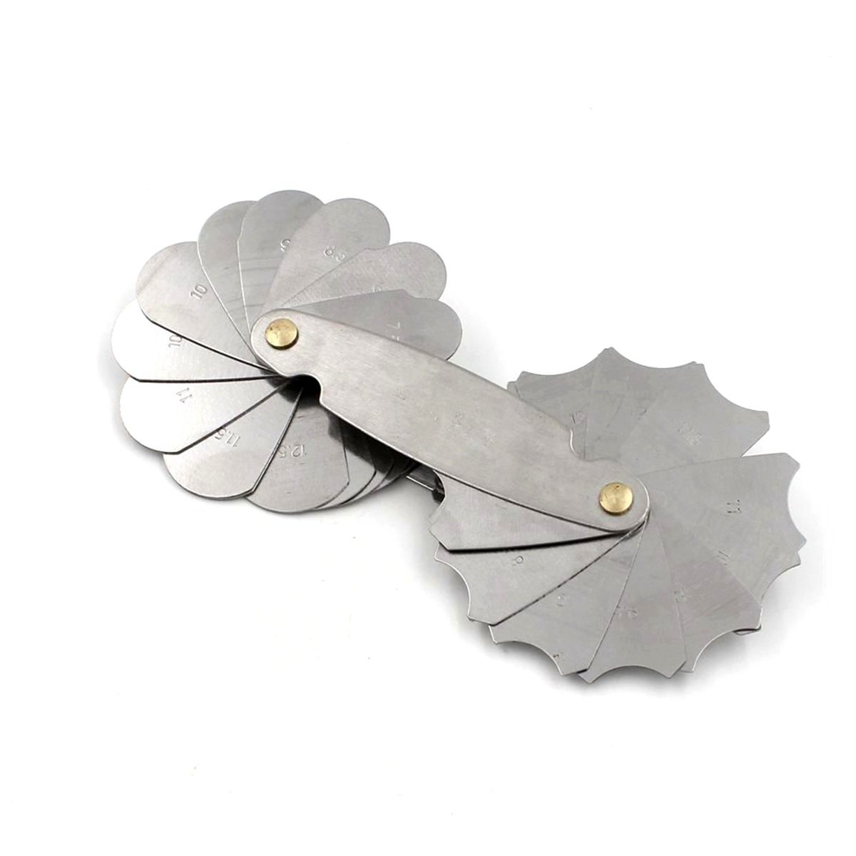 0.3-50mm Stainless Steel Radius Gauge Set - Precision Measuring Tools for Metalworking, Woodworking & DIY Projects