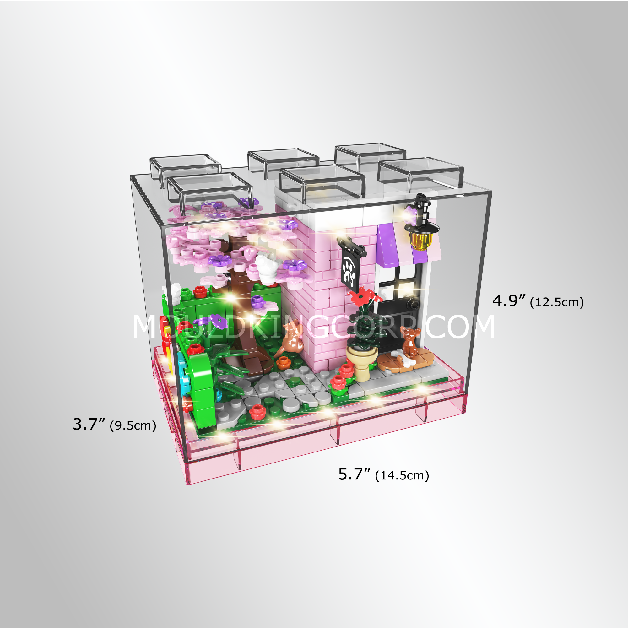 Mould King 24038 Hair Salon Day Building Set - 388 Pieces Creative Construction Toy for Kids, Perfect for Pretend Play & Role-Playing Games at Home or School