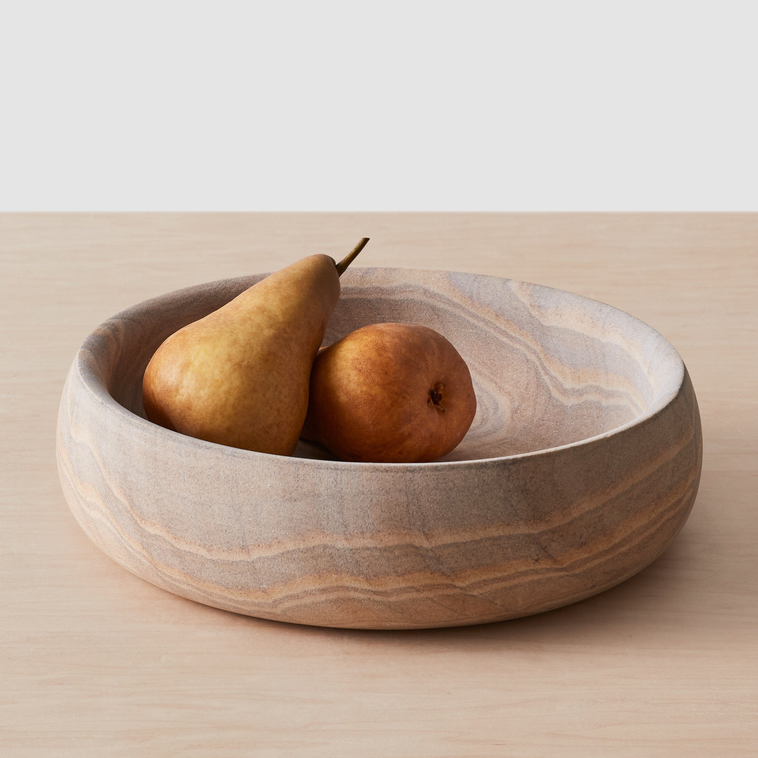 Eshana Sandstone Bowl - Handcrafted Natural Stone Bowl for Home Decor, Kitchen & Dining | Perfect for Serving, Display, and Meditation Spaces