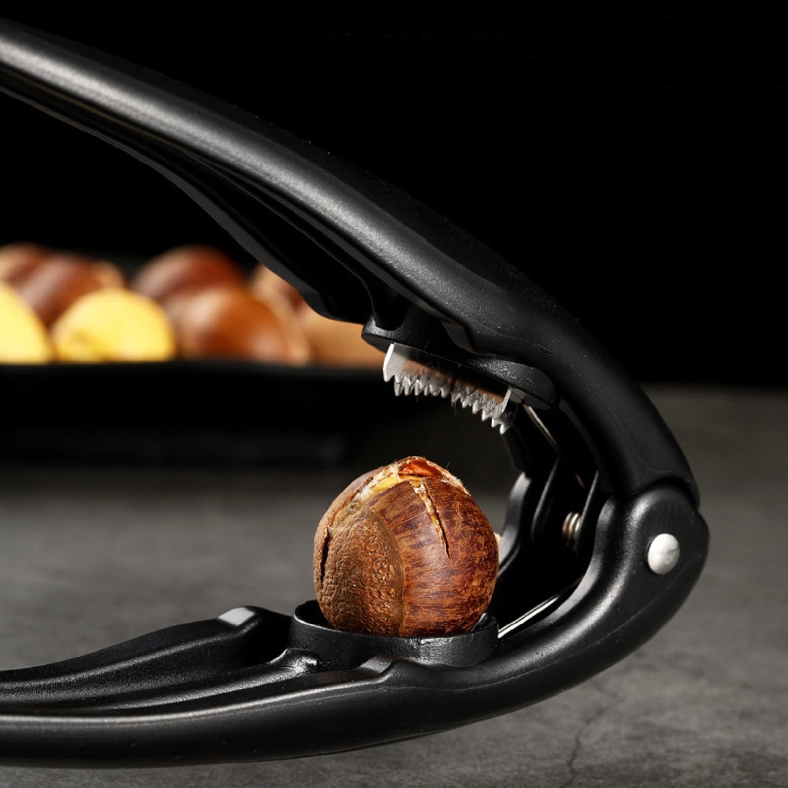 Premium Chestnut Peeler & Nut Cutter - Stainless Steel Chestnut Knife & Nutcracker Clip for Kitchen - Perfect for Peeling Chestnuts, Walnuts, Hazelnuts - Ideal for Baking, Cooking, and Holiday Recipes
