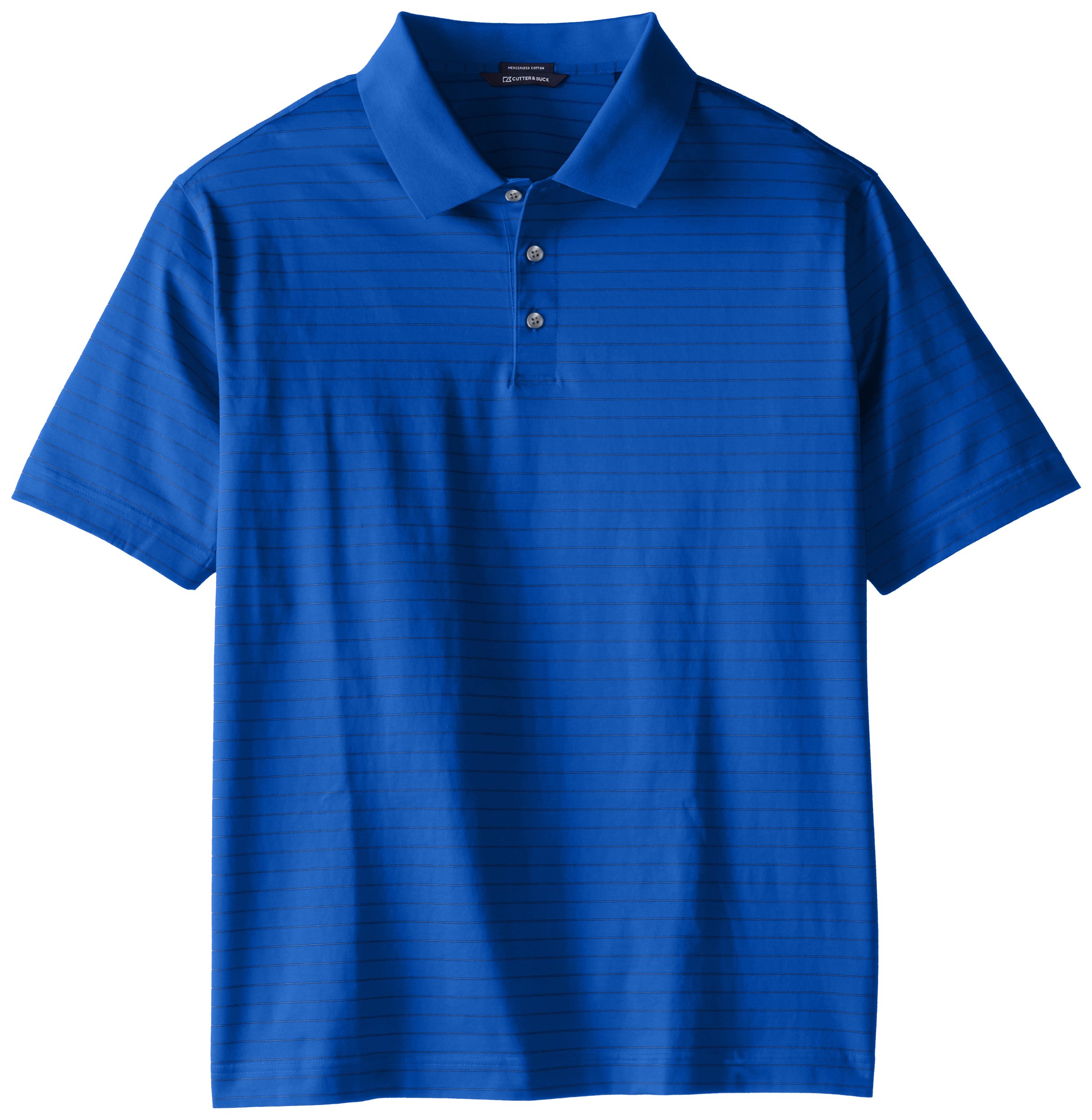 Cutter & Buck Men's Big & Tall Spencer Stripe Dress Shirt - Premium Mercerized Cotton for Business & Casual Wear