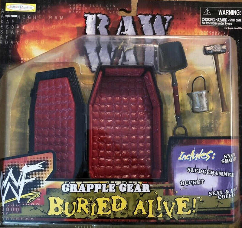 WWF Jakks Pacific Grapple Gear Raw Is War: Buried Alive Wrestling Action Figure (1999) - Collectible Toy for Wrestling Fans, Perfect for Display & Play Battles
