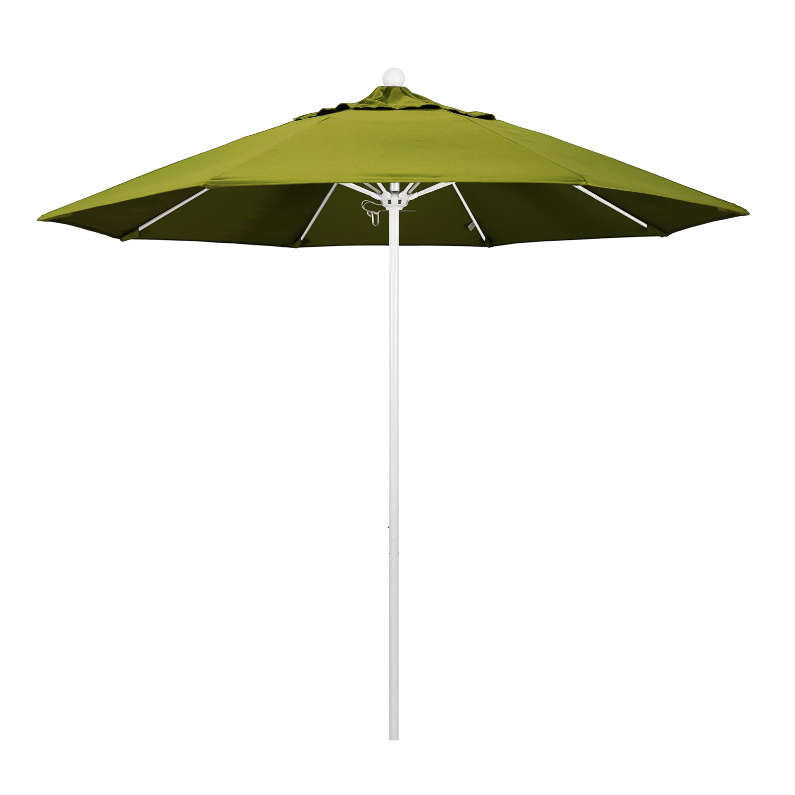 California Umbrella 9' Pole Push Lift with White Aluminum Pole - Multiple Color Options - Perfect for Patio, Poolside, and Outdoor Dining Areas