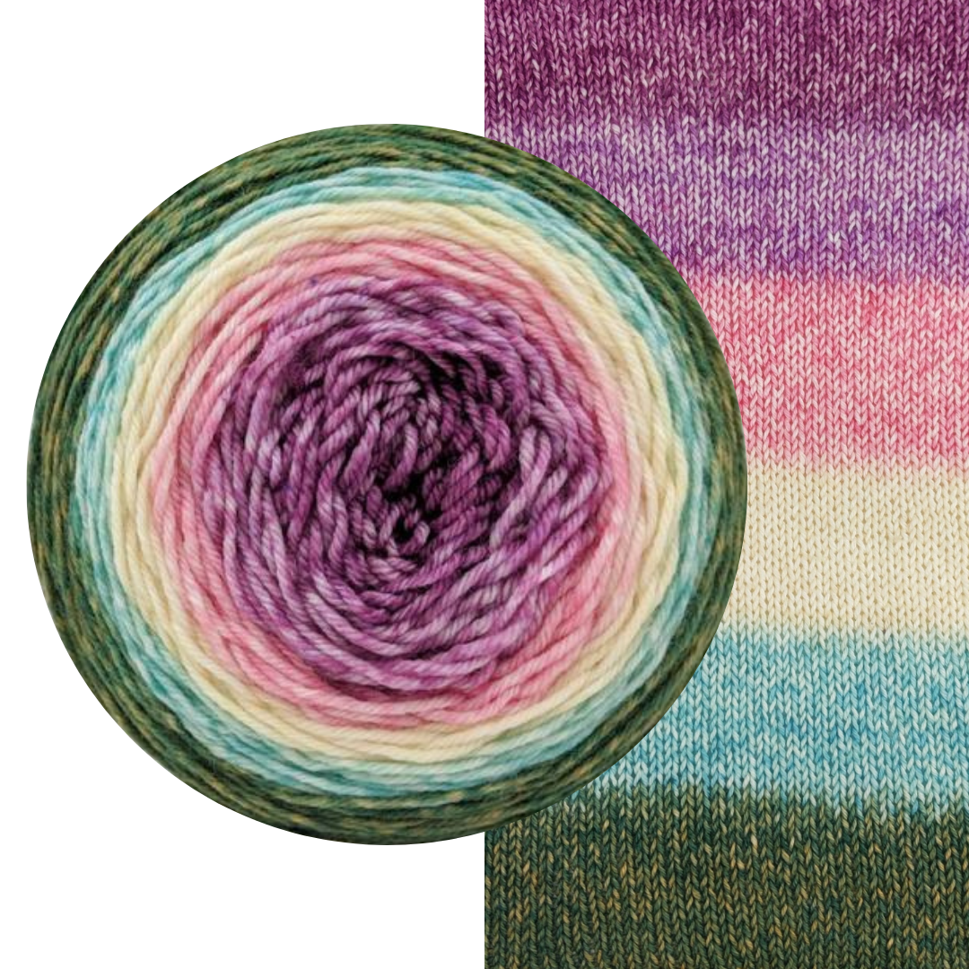 Knitcircus Yarns Pocket Full Of Posies Gradient Yarn - Hand Dyed Ready to Ship for Knitting & Crocheting Projects | Perfect for Scarves, Shawls & Baby Blankets