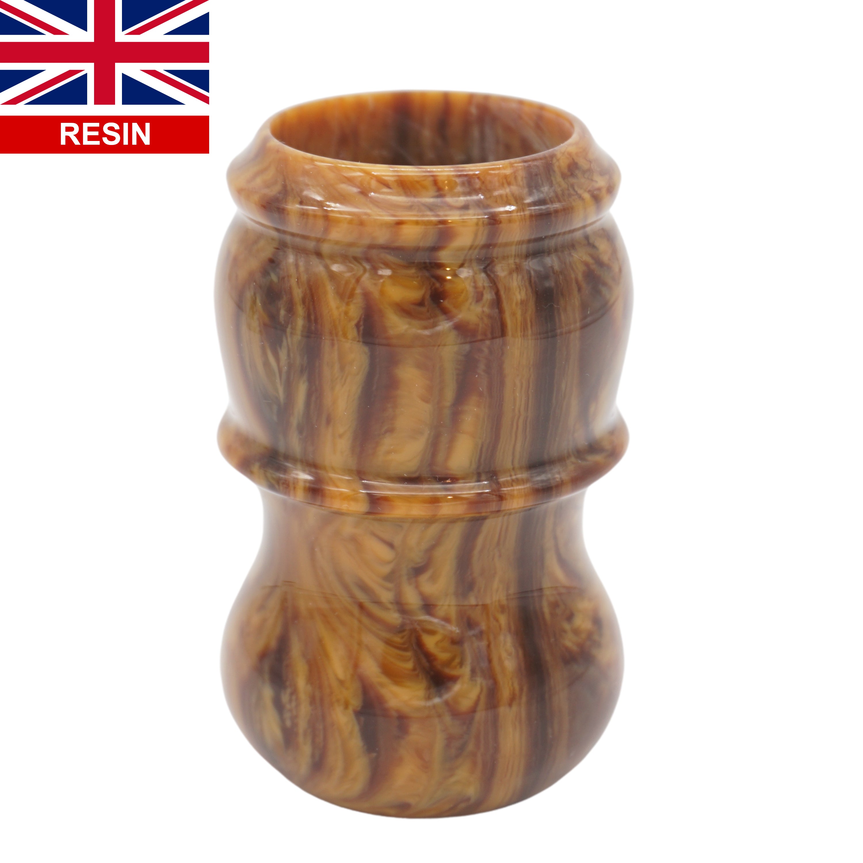 Premium Briar Wood Handcrafted Shaving Brush Handle - Fits 24mm & 26mm Knots - Perfect for Wet Shaving & Grooming Gifts for Men
