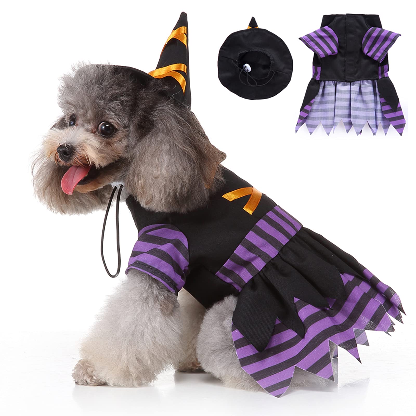 Cute Halloween Dog Costume for Medium Dogs - Ranvi Pet Costume for Dress Up Parties & Cosplay | Fun Novelty Dog Clothes for Halloween Celebrations & Puppy Dress Up Events