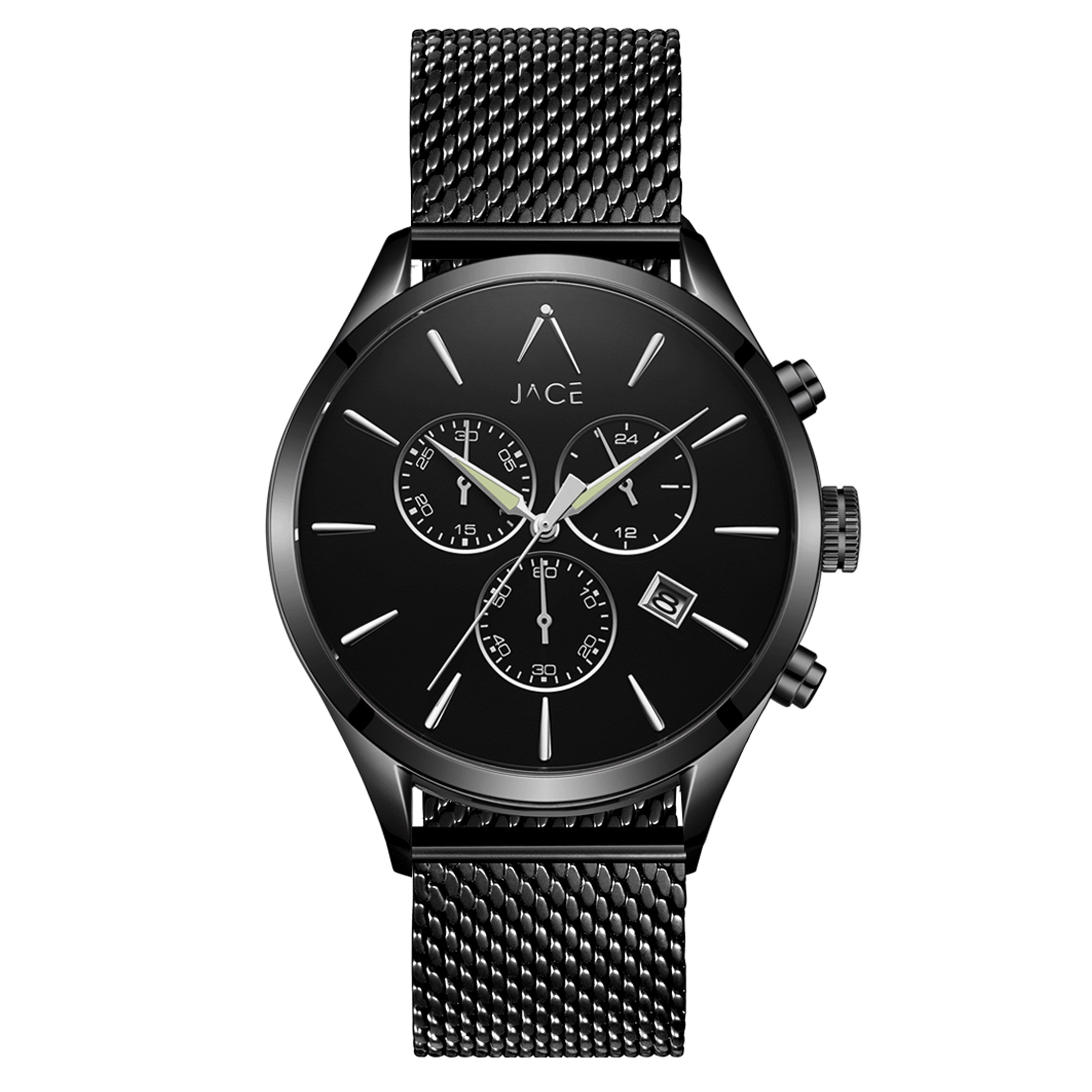 Men's Chronograph Watch with Mesh Band - Stylish LA-Inspired Timepiece for Casual, Business & Outdoor Activities