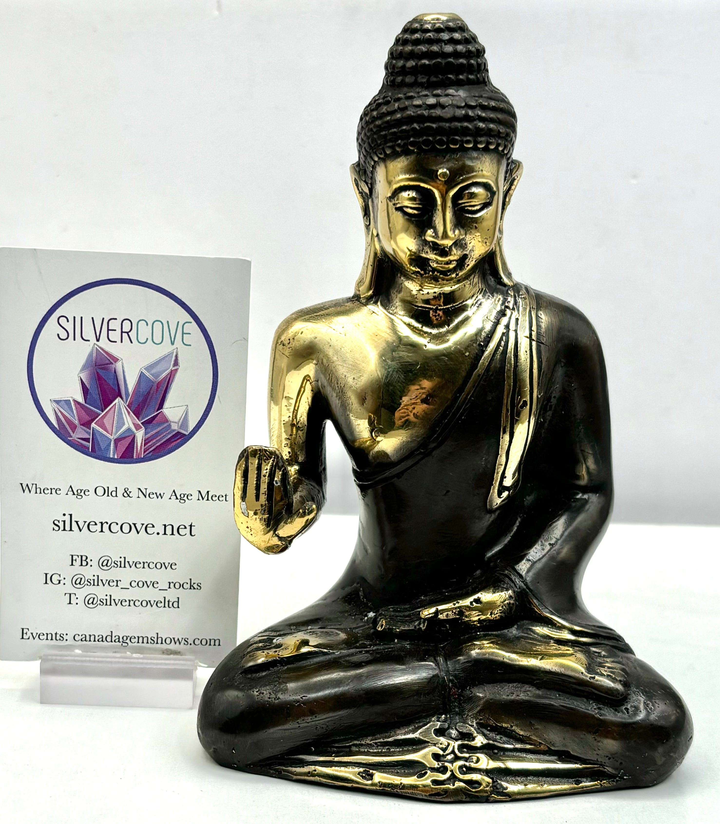 Handcrafted Bronze Meditation Buddha Statue - Serene Buddha Sculpture for Home Decor, Yoga Studio & Zen Garden