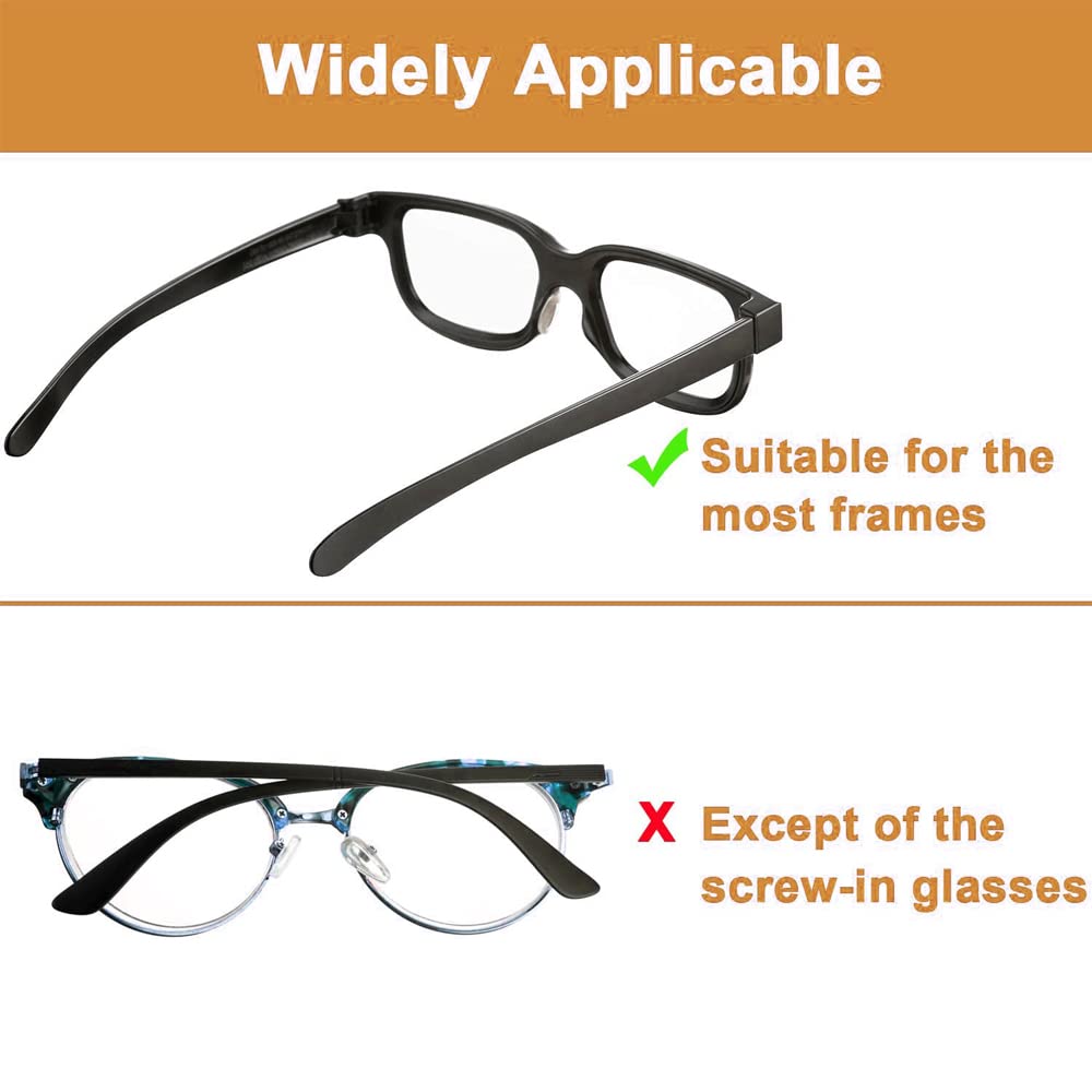 Premium Silicone Eyeglass Nose Pads - Anti-Slip Adhesive Pads for Glasses & Sunglasses (5 Black + 5 Clear Pairs) with Free Storage Box - Relieves Pressure & Enhances Comfort for All-Day Wear - Perfect for Reading, Driving & Outdoor Activities