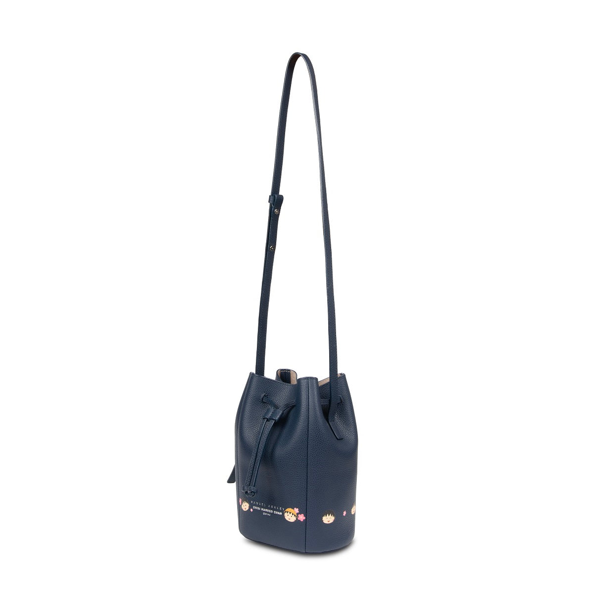 Samuel Ashley x Chibi Maruko Chan Genuine Leather Bucket Bag for Women | Cute Anime Crossbody Purse | Perfect for Daily Use, Travel & Cosplay