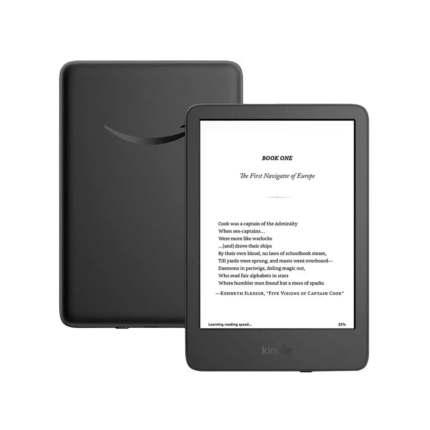 Amazon Kindle 6 (2024) 16GB E-Reader with Premium Black Protective Case - Perfect for Reading, Travel & Gifts
