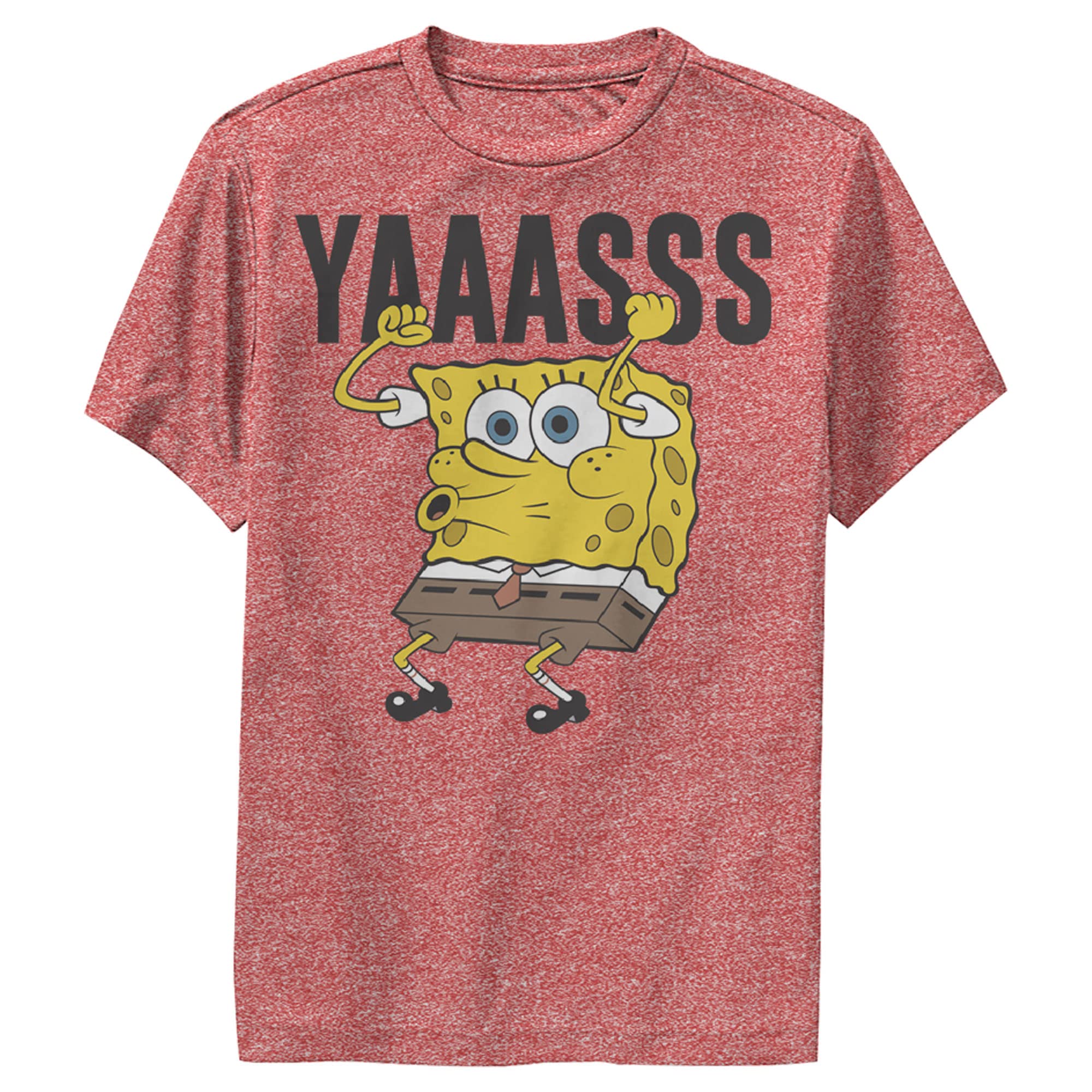 Spongebob Squarepants Kids' Yas Graphic T-Shirt - Fun Cartoon Character Tee for Boys & Girls - Perfect for Birthday Gifts, School, and Playtime