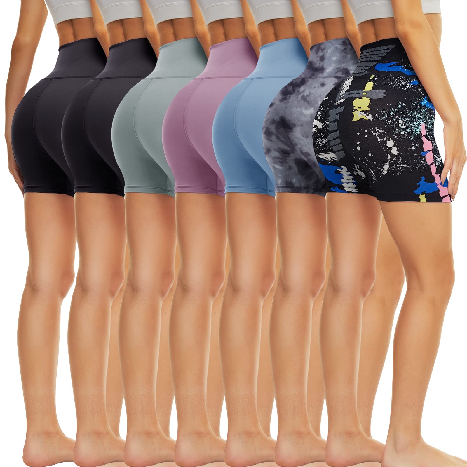 TNNZEET 7 Pack High Waisted 5