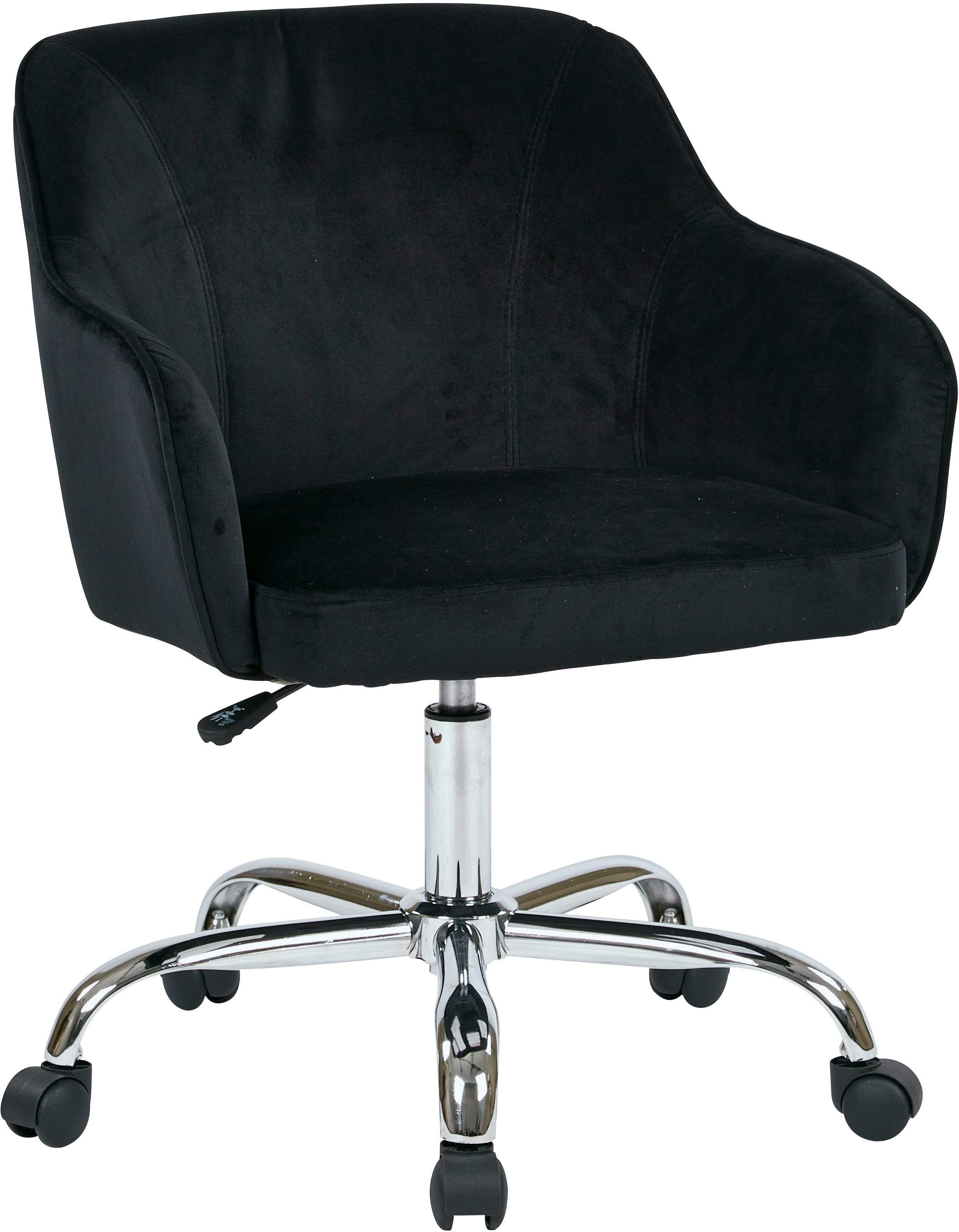 Office Star Ave Six Bristol Task Chair - Velvet Fabric Ergonomic Desk Chair [BRL26] for Home Office, Study & Workspace Comfort