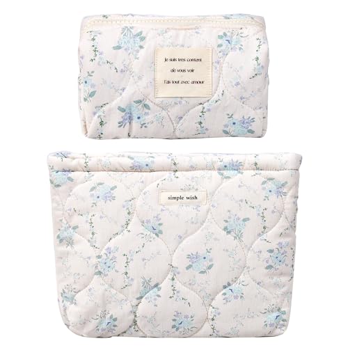 2PCS-Blue Floral