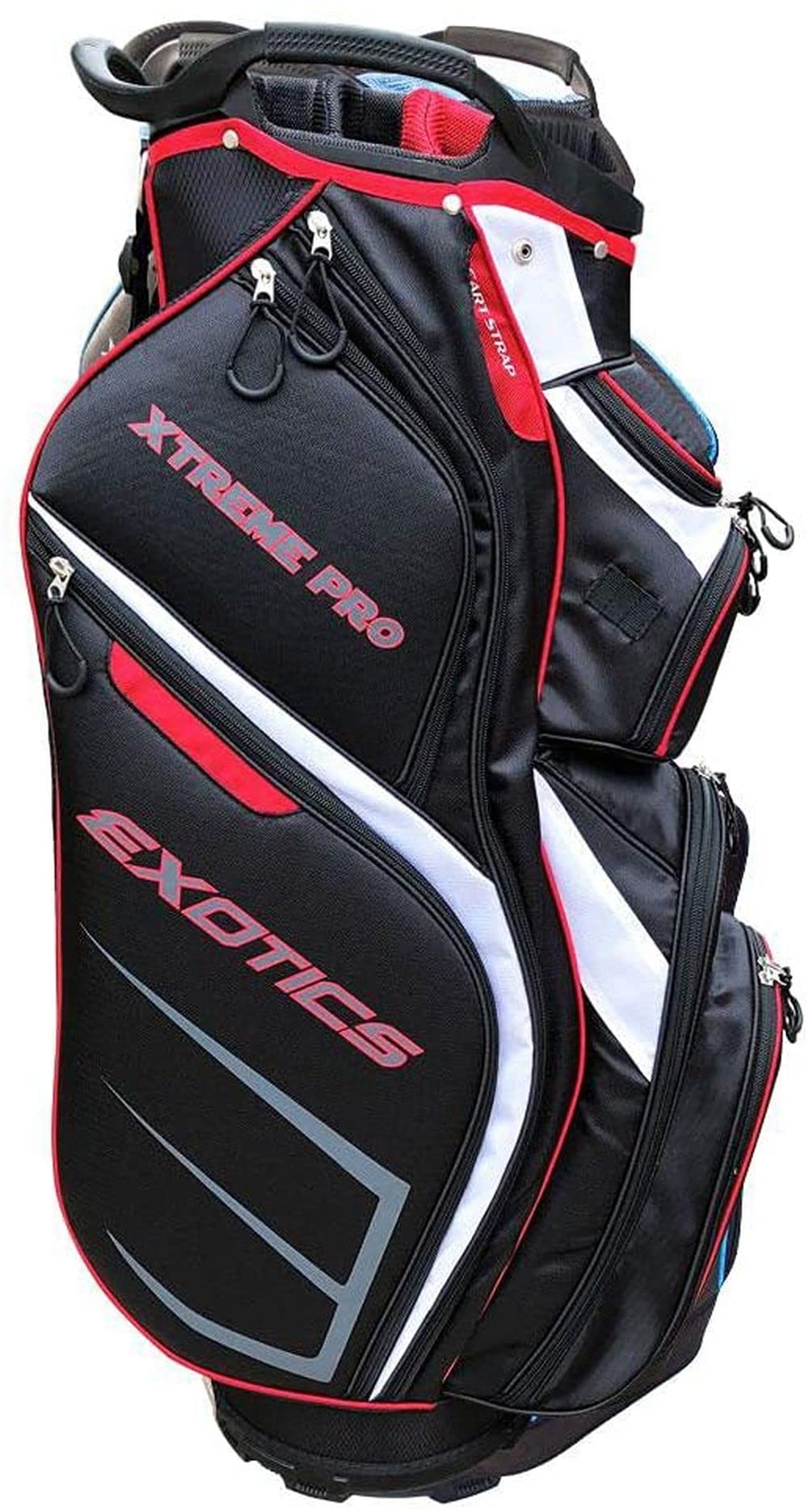 Tour Edge Exotics Xtreme Pro Deluxe Golf Cart Bag - Premium Stand Bag for Men & Women with 14-Way Divider, Cooler Pocket & Rain Hood - Perfect for Golf Courses & Country Clubs