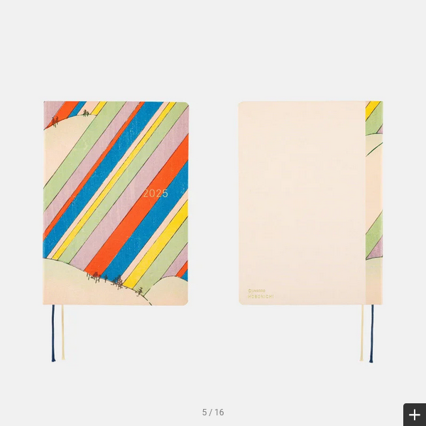 Hobonichi Techo 2025 Planner - A5 Size Daily Journal with Rainbow Art Cover, English Edition | January Start, Monday Week Format | Perfect for Bullet Journaling, Creative Writing & Productivity Tracking