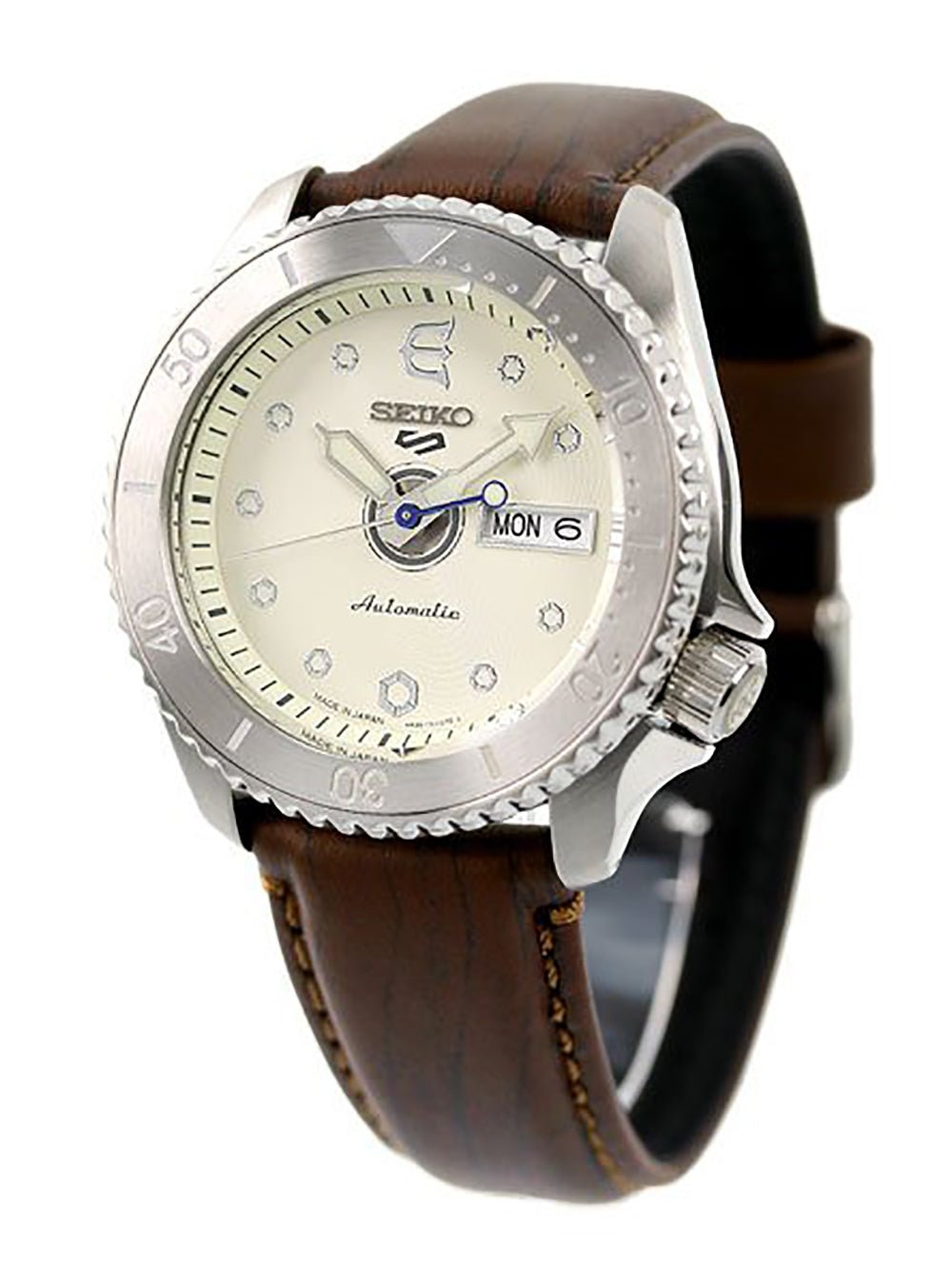 SEIKO 5 SPORTS × EVISEN SKATEBOARDS SBSA103 Limited Edition Japanese Automatic Watch - Made in Japan JDM - Perfect for Skateboarding Enthusiasts & Watch Collectors