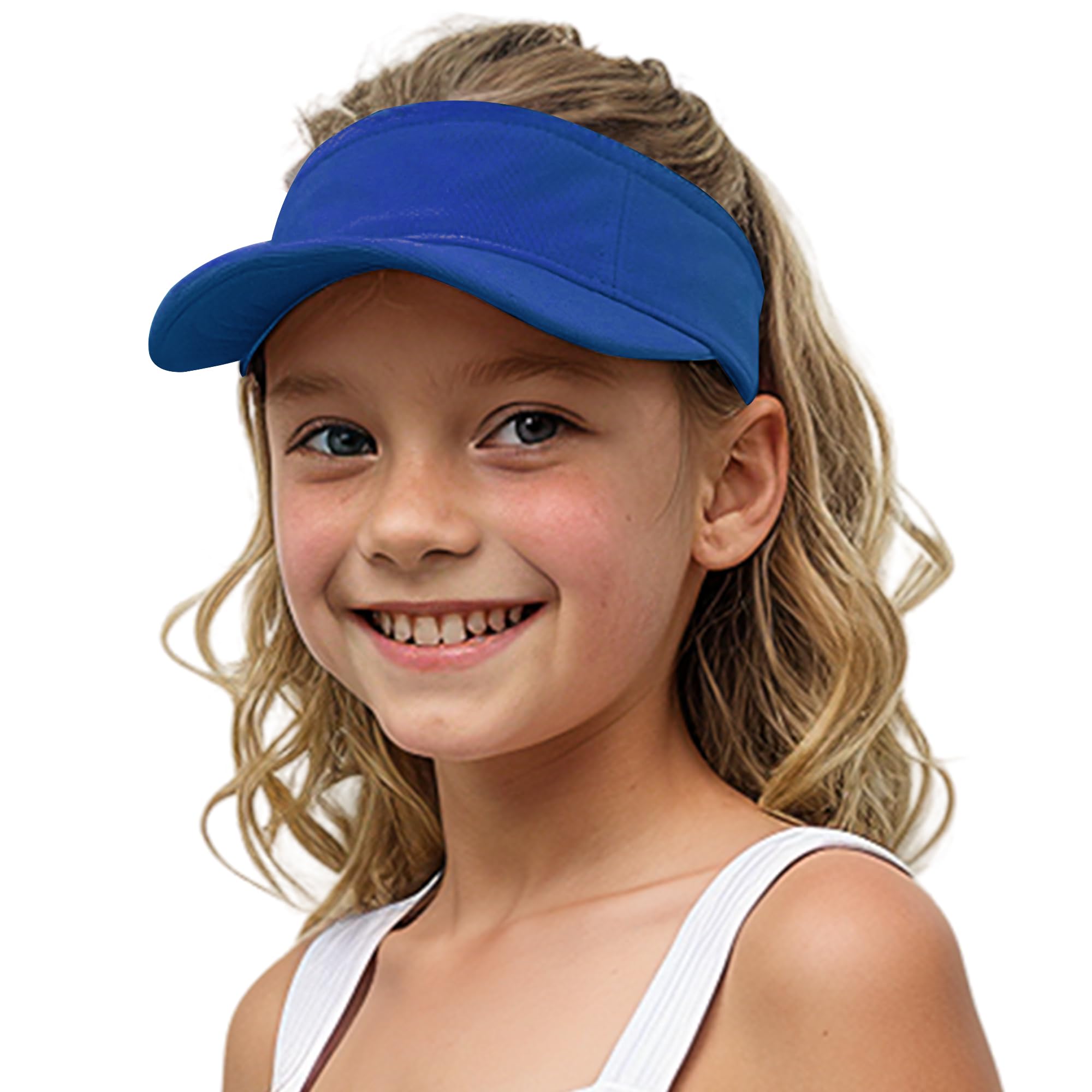 Jastore Kids Packable Sun Visor Hat for Boys & Girls - Breathable Cotton Sports Summer Golf Visor - Perfect for Outdoor Play, Beach, and Sports Activities