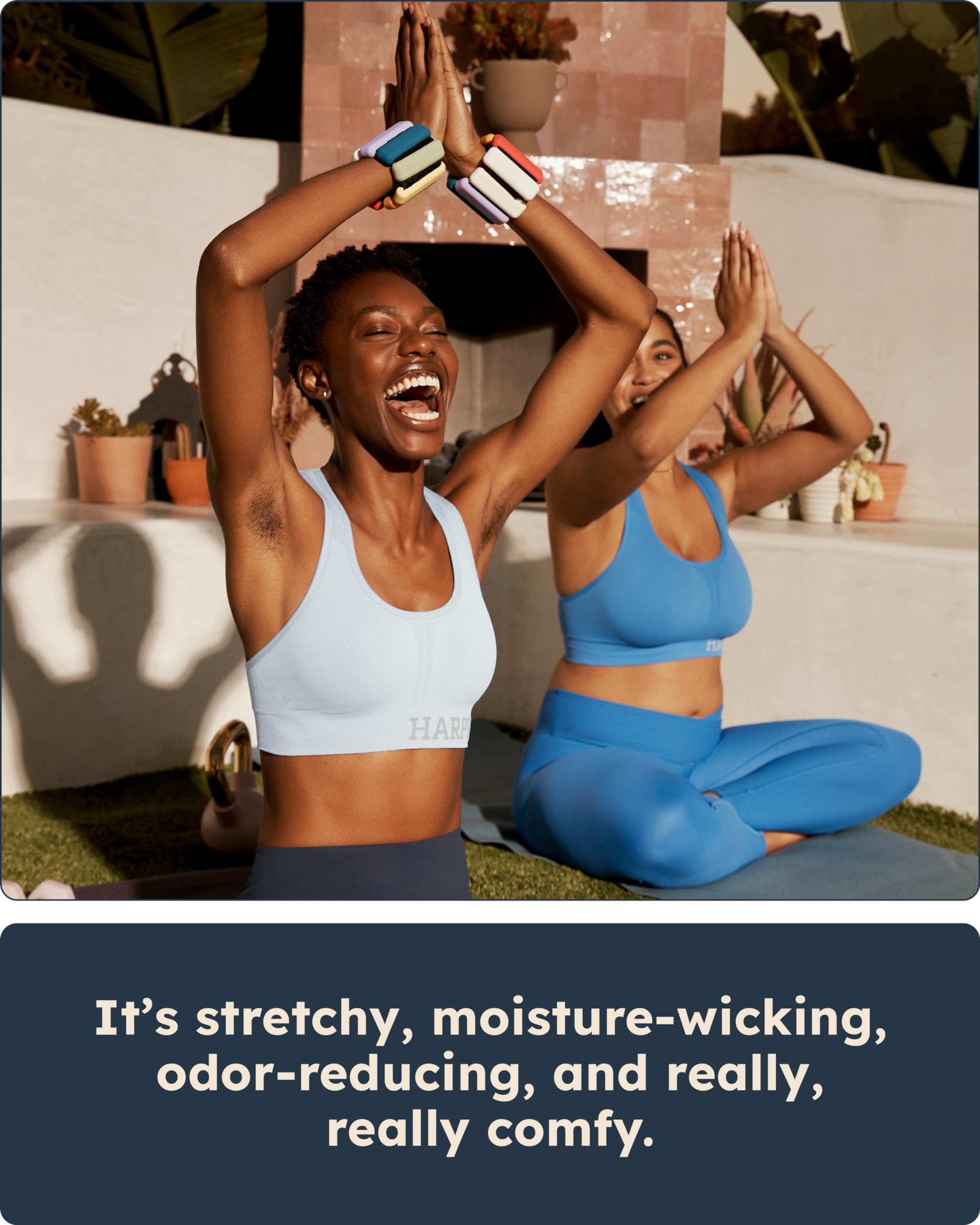 Move Racerback Sports Bra - Women's Low Impact Workout Bra for Yoga, Pilates & Lounge Wear - Breathable Comfortable Athletic Top
