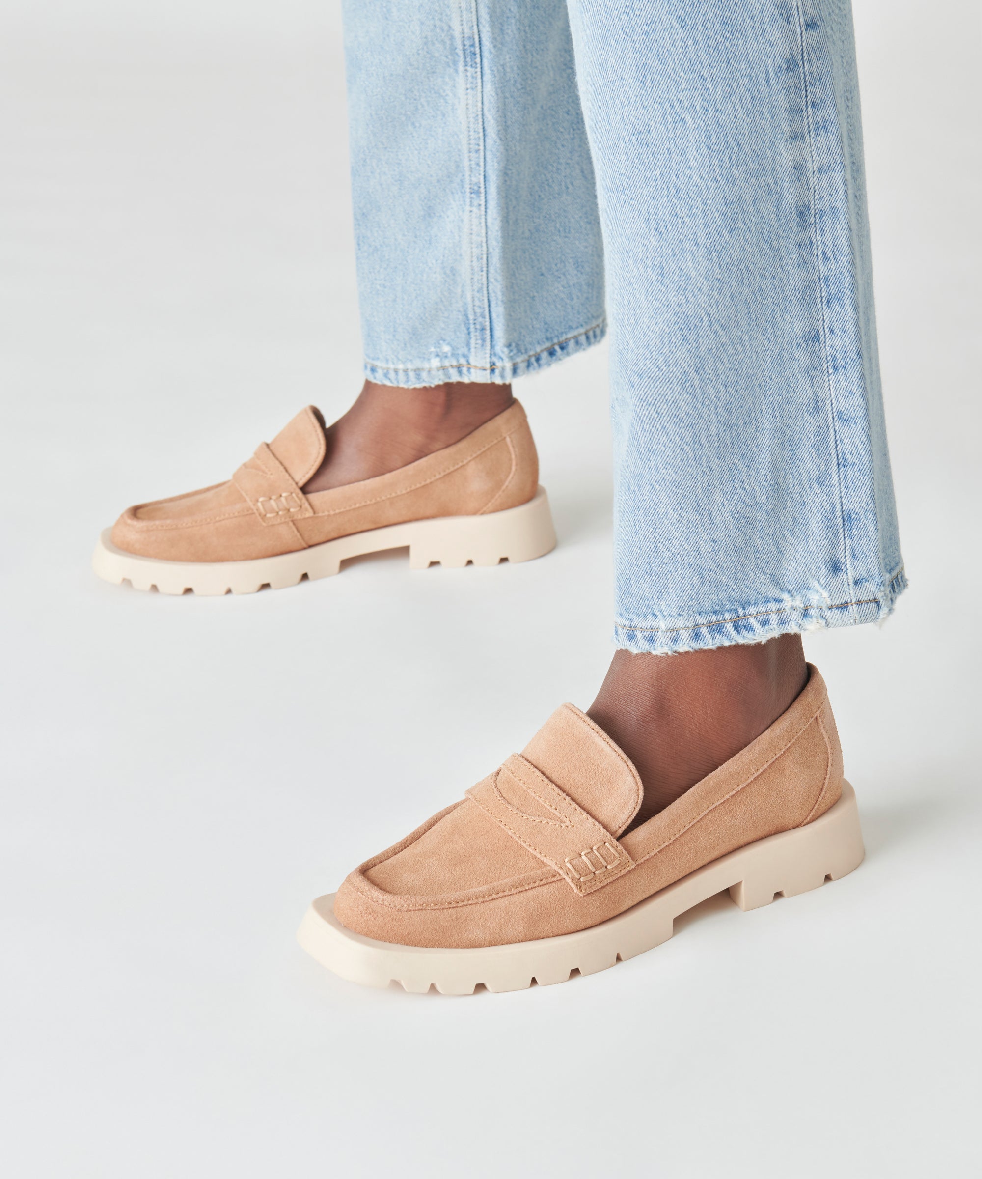 ELIAS FLATS TOFFEE SUEDE - Comfortable Women's Loafers for Work & Casual Wear | Slip-On Shoes for Office, Travel & Everyday Use