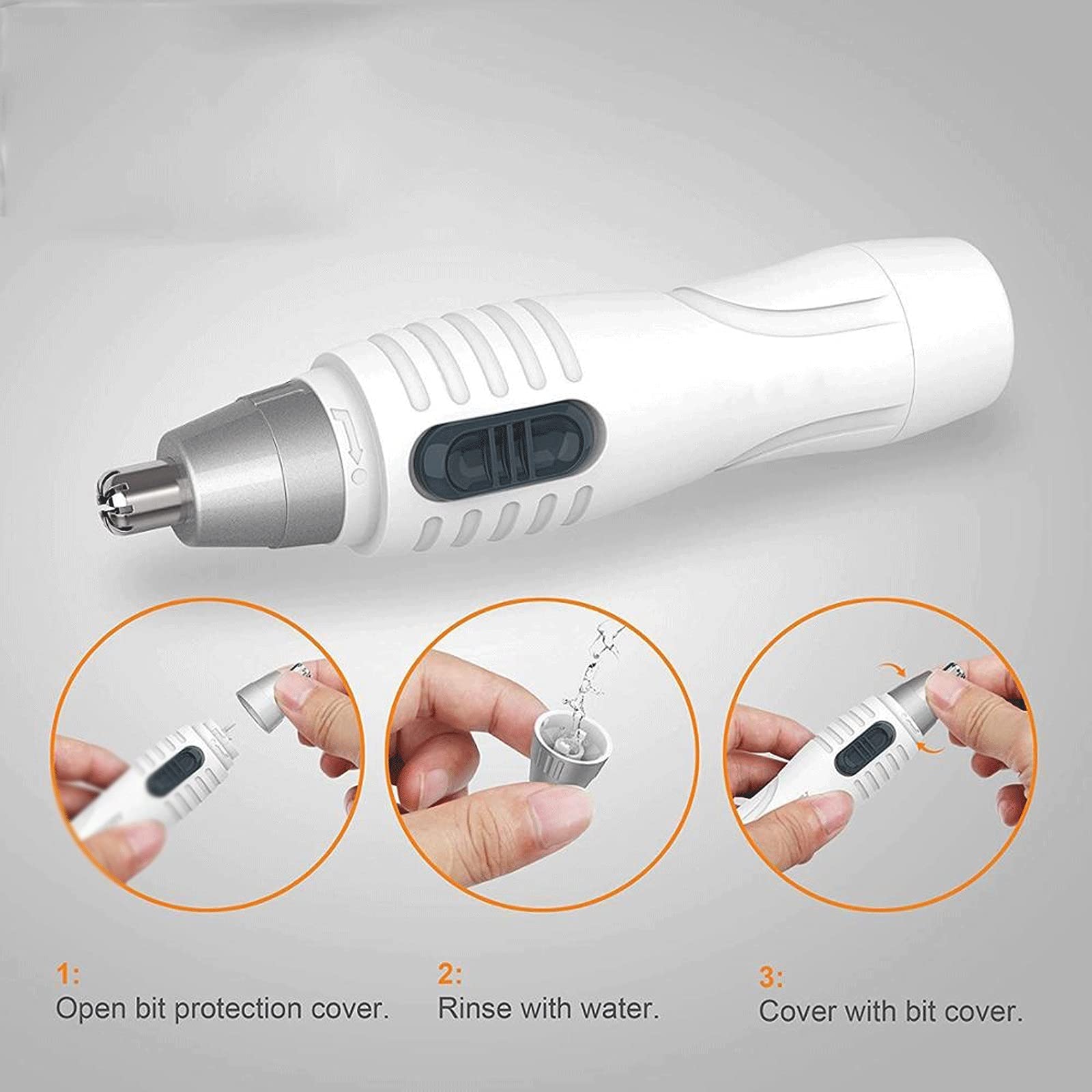 Professional Painless Nose Hair Trimmer & Eyebrow Shaver for Men and Women - Rechargeable Ear & Facial Hair Clipper for Grooming, Travel, and Daily Personal Care