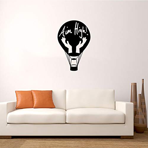 Inspirational Hot Air Balloon Quote Wall Decal - Motivational Vinyl Sticker Art for Kids Room, Nursery, Bedroom, Playroom & Home Decor (10x8 inch) - Perfect for Girls, Boys & Classroom Wall Art