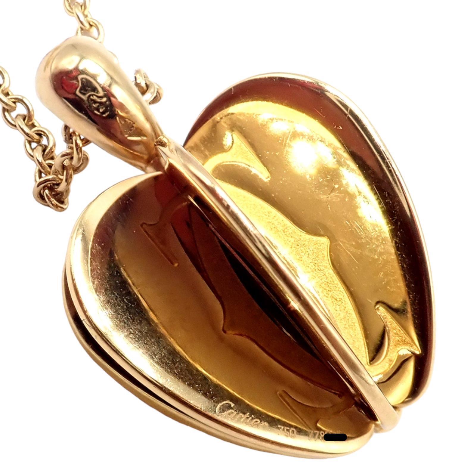 Cartier 18k Yellow Gold Double C 3D Apple Pendant Necklace for Women - Luxury Jewelry Gift for Anniversary, Birthday & Special Occasions