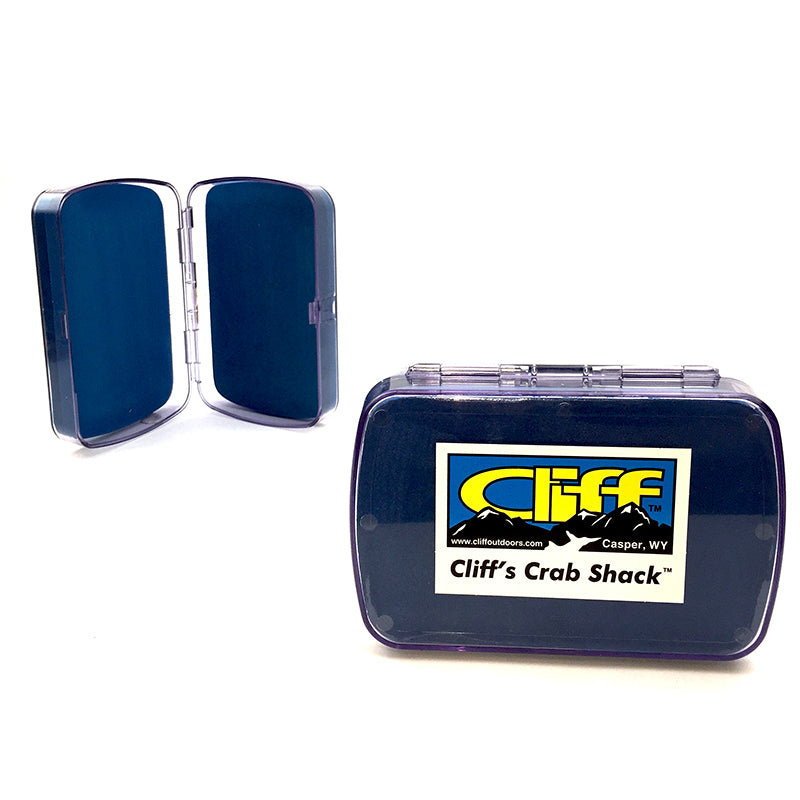 Premium Fly Fishing Box for Trout & Bass - Cliffs Crab Shack Fly Box - Perfect for Streams, Rivers & Lakes