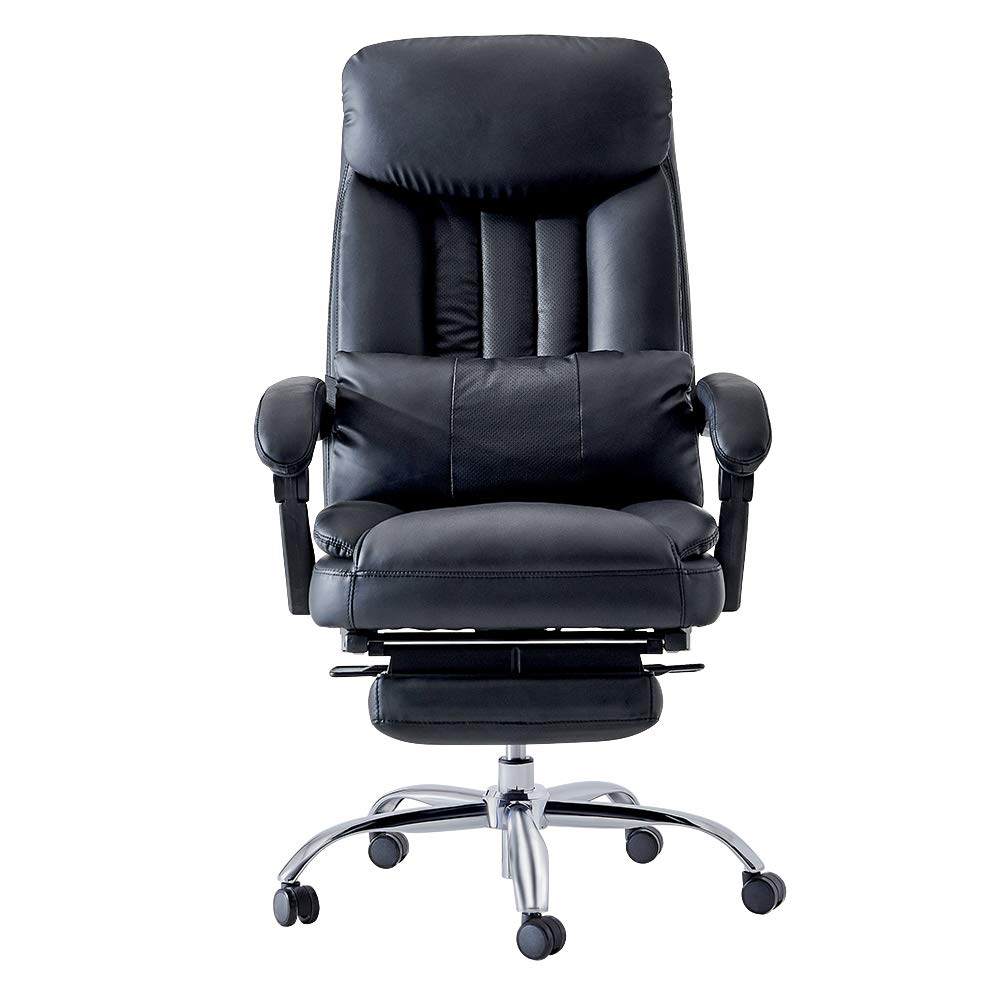 Ergonomic High Back Reclining Computer Chair - Adjustable Swivel Office Chair with Lift Function for Home & Executive Workspaces - Perfect for Long Hours of Work, Gaming, or Relaxing - Black