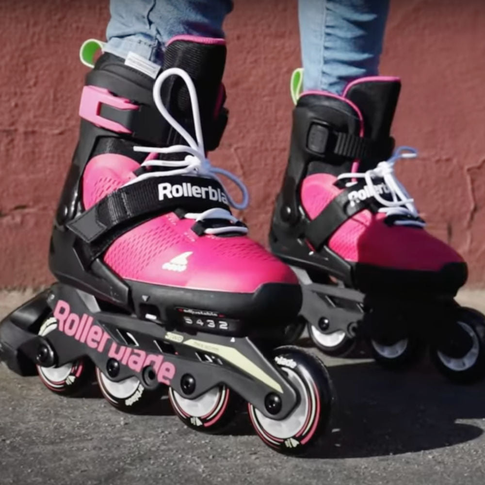 Rollerblade Microblade Adjustable Inline Skates for Girls - Perfect for Outdoor Roller Skating, Park Rides & Fitness Training