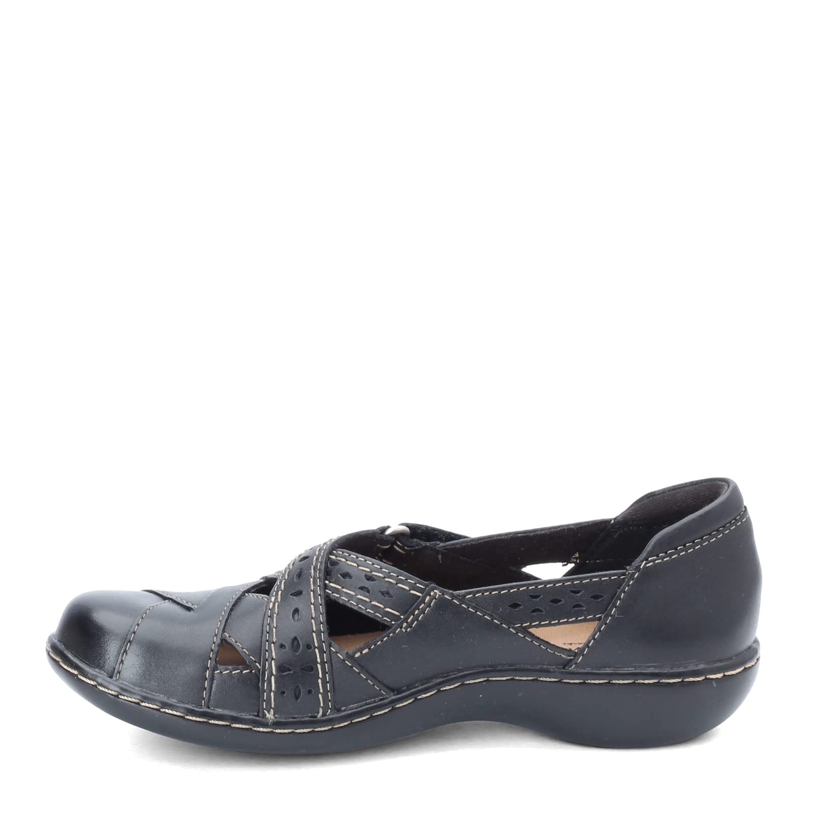 Clarks Women's Ashland Spin Q Slip-On Loafers - Comfortable Casual Shoes for Work, Travel & Everyday Wear | Breathable & Lightweight Design