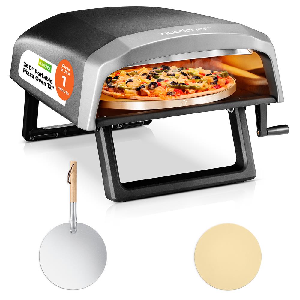 Portable Outdoor Pizza Oven - Stainless Steel Wood Fired Backyard Pizza Maker for Garden, Camping & Patio | Perfect for Homemade Pizza, Bread & Roasting