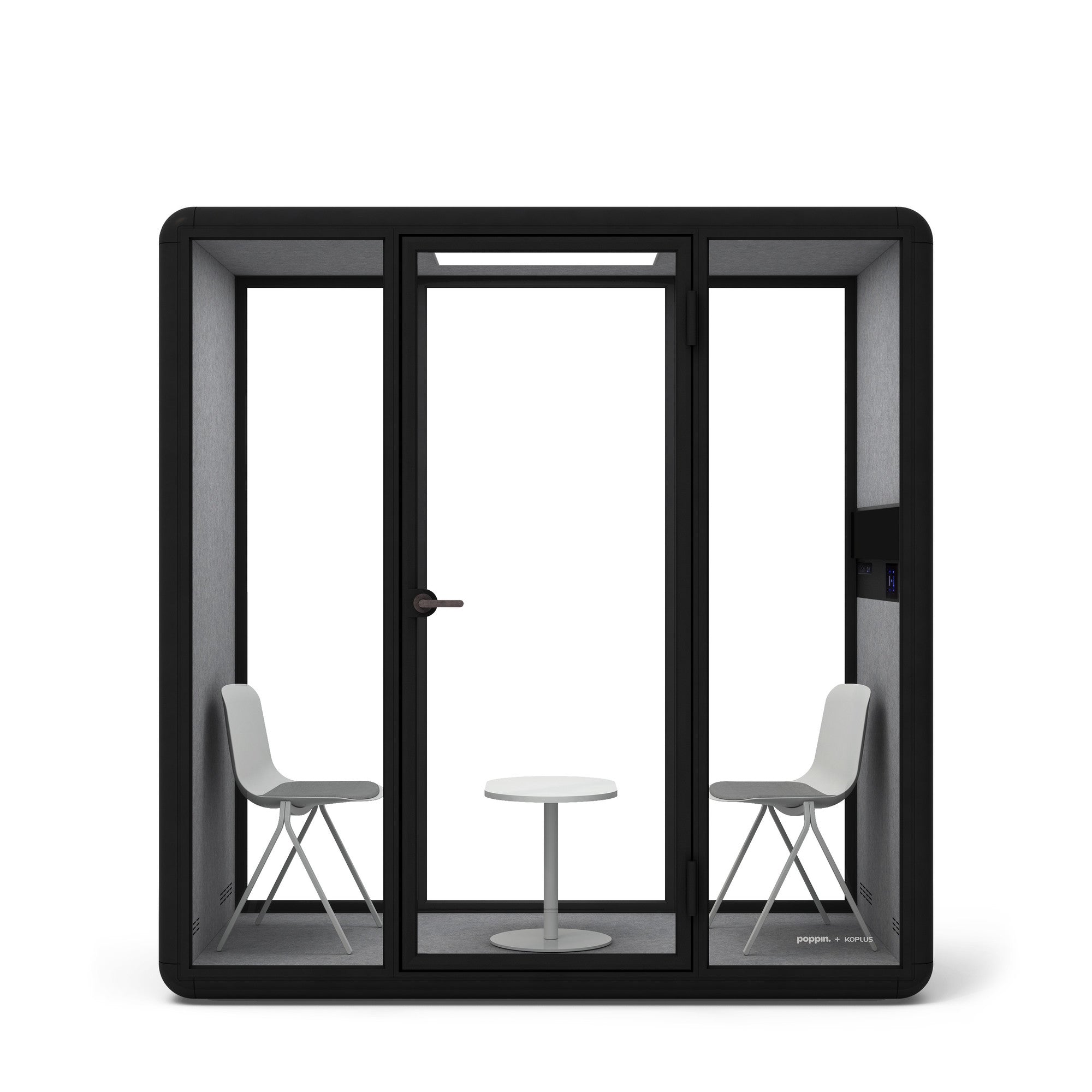 Modern Key Side Chairs with Tucker Side Table Set - 2-Piece Dining Room Furniture for Small Spaces | Perfect for Breakfast Nook, Apartment Balcony or Cozy Corner
