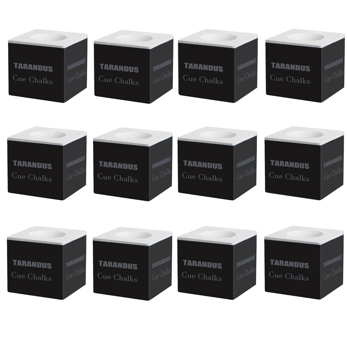 Premium Billiard Cue Chalk 12-Pack - Blue Pool Table Accessories for Professional & Home Use - Tournament-Grade Cue Tip Chalk (4 Color Options) - Perfect for Bars, Game Rooms & Competitive Play