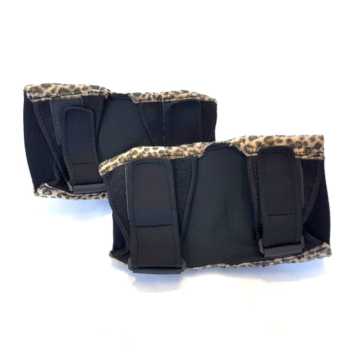 Smith Scabs Elbow Pads - Brown Leopard Print Protective Gear for Skateboarding, BMX & Extreme Sports - Durable Elbow Guards for Adults & Teens