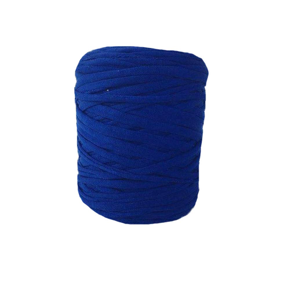 Royal Blue Cotton T-Shirt Yarn for Summer Handbags, Baskets & DIY Crochet Projects - Macrame Yarn for Purses & Necklaces (600g) - Perfect for Beach Bags, Boho Crafts & Home Decor