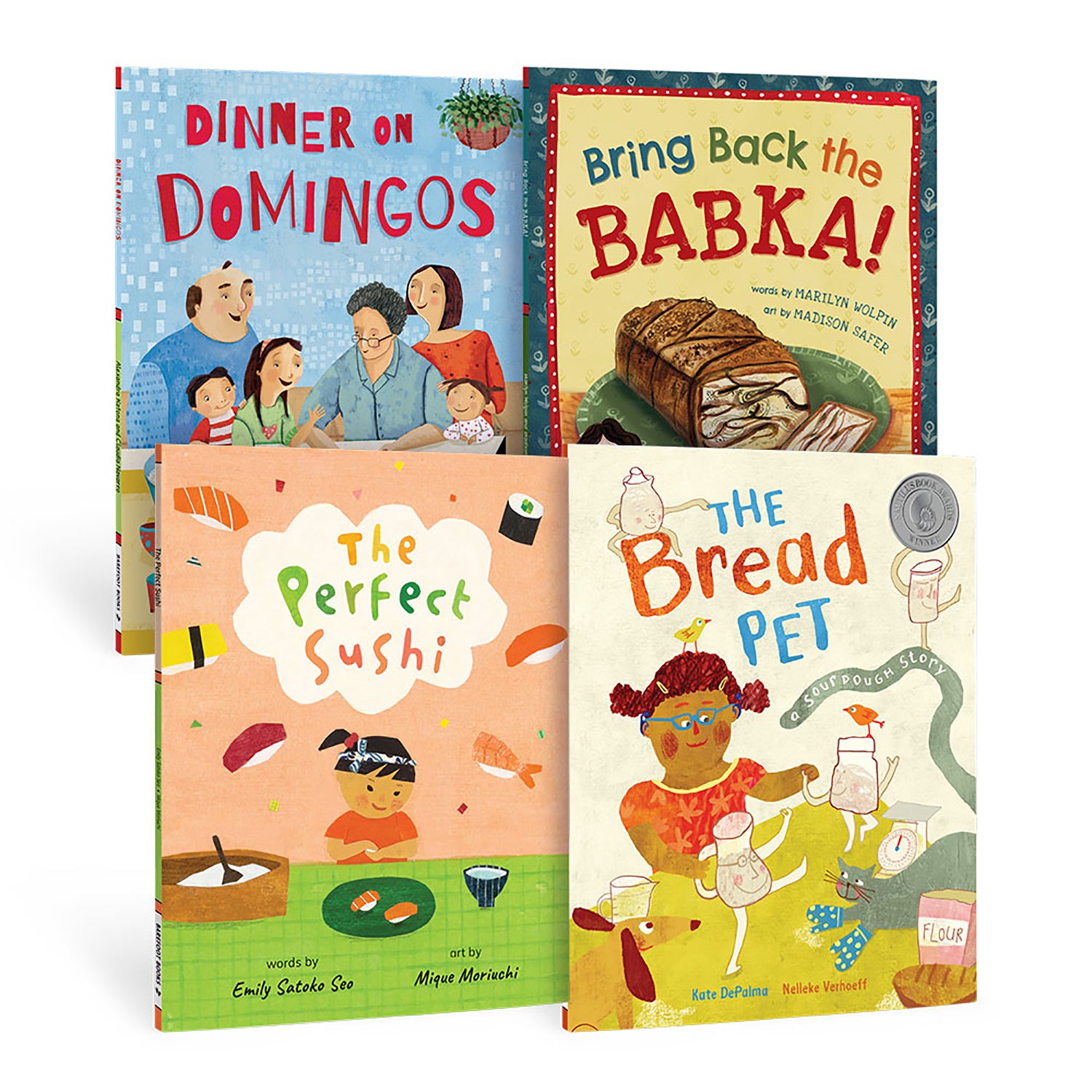 Barefoot Books 2nd Grade Food & Family 4 Book Bundle - Educational Reading Set for Kids | Perfect for Homeschooling & Family Storytime
