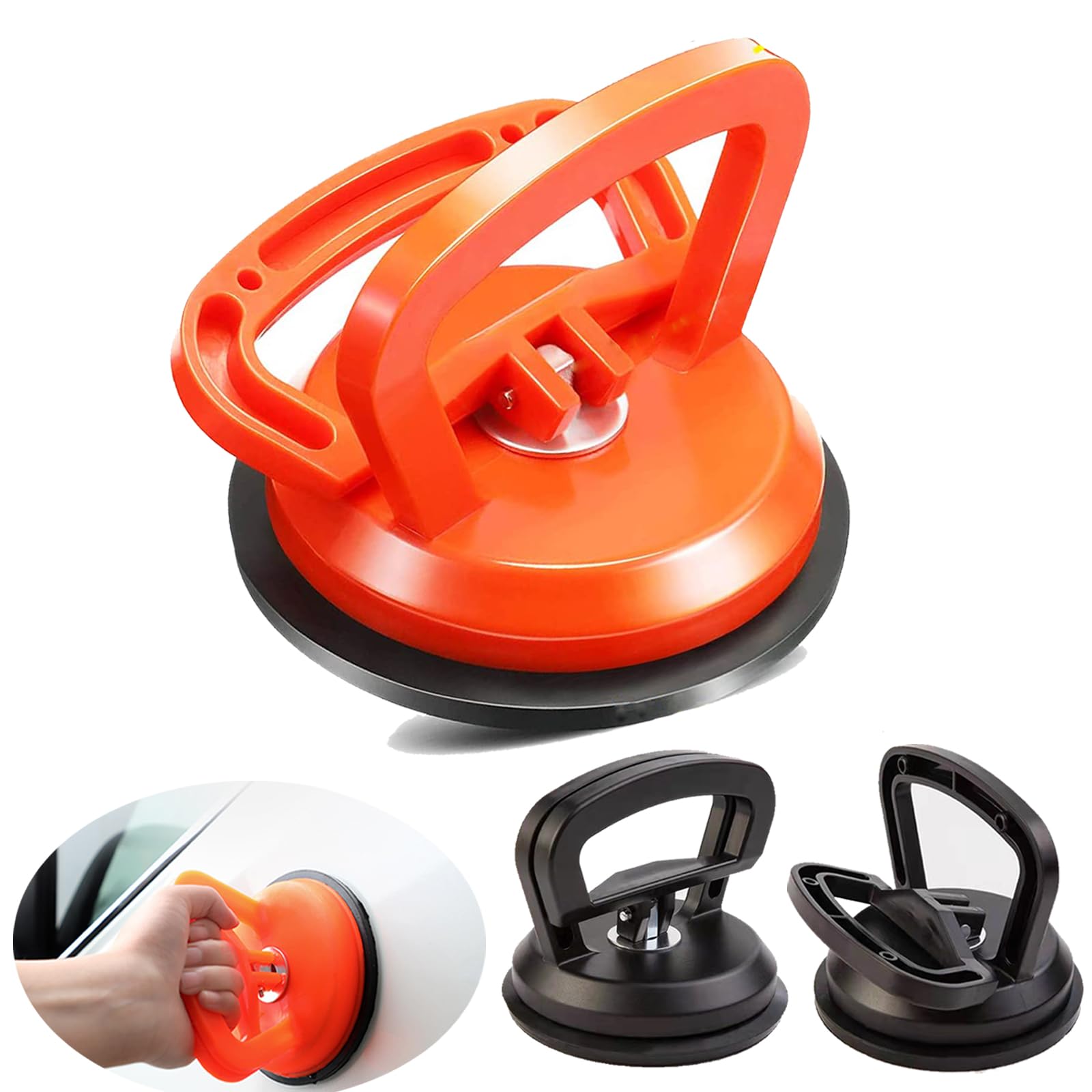 Powerful Car Dent Puller Kit - Professional Auto Dent Removal Tool for Vehicle Body Repair, Glass, Screen & Tile Lifting - Essential for DIY Garage, Collision Repair & Mobile Mechanics