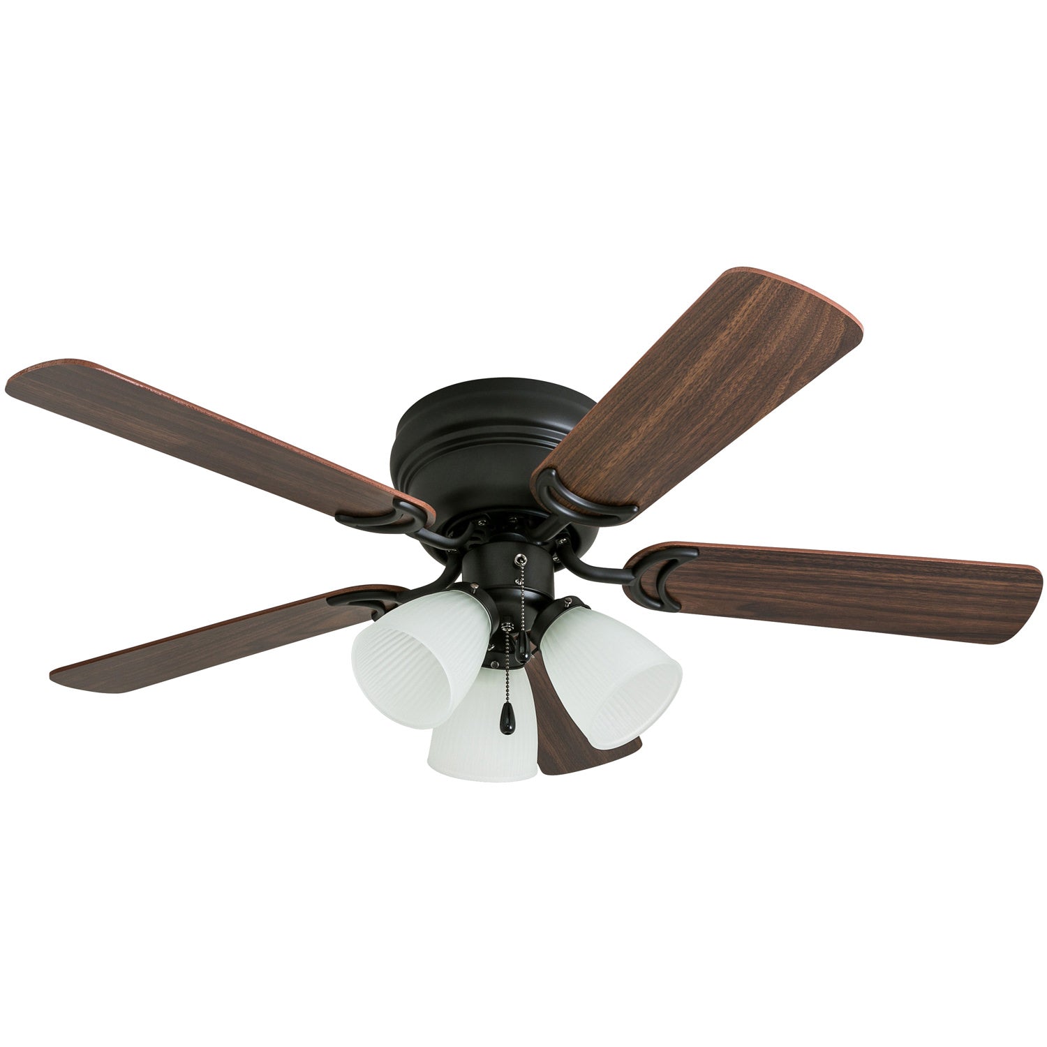 42 Inch Whitley Bronze Ceiling Fan with Pull Chain - Energy Efficient Indoor Cooling for Living Room, Bedroom & Office