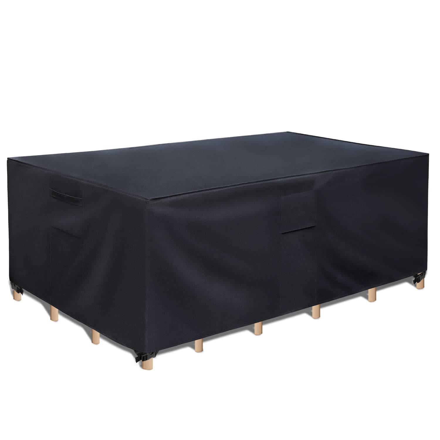 **Rosoenvi Heavy Duty 600D Waterproof Patio Furniture Covers - Outdoor Sectional Sofa Set & Table Chair Covers for Rain, Snow, Sun Protection (108