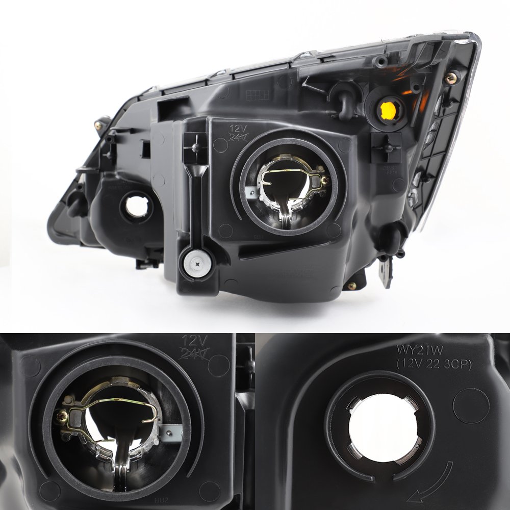 AKKON Replacement Headlight Assembly for 2007-2011 Honda CR-V (Passenger Side Right) - Perfect for Night Driving & Foggy Conditions