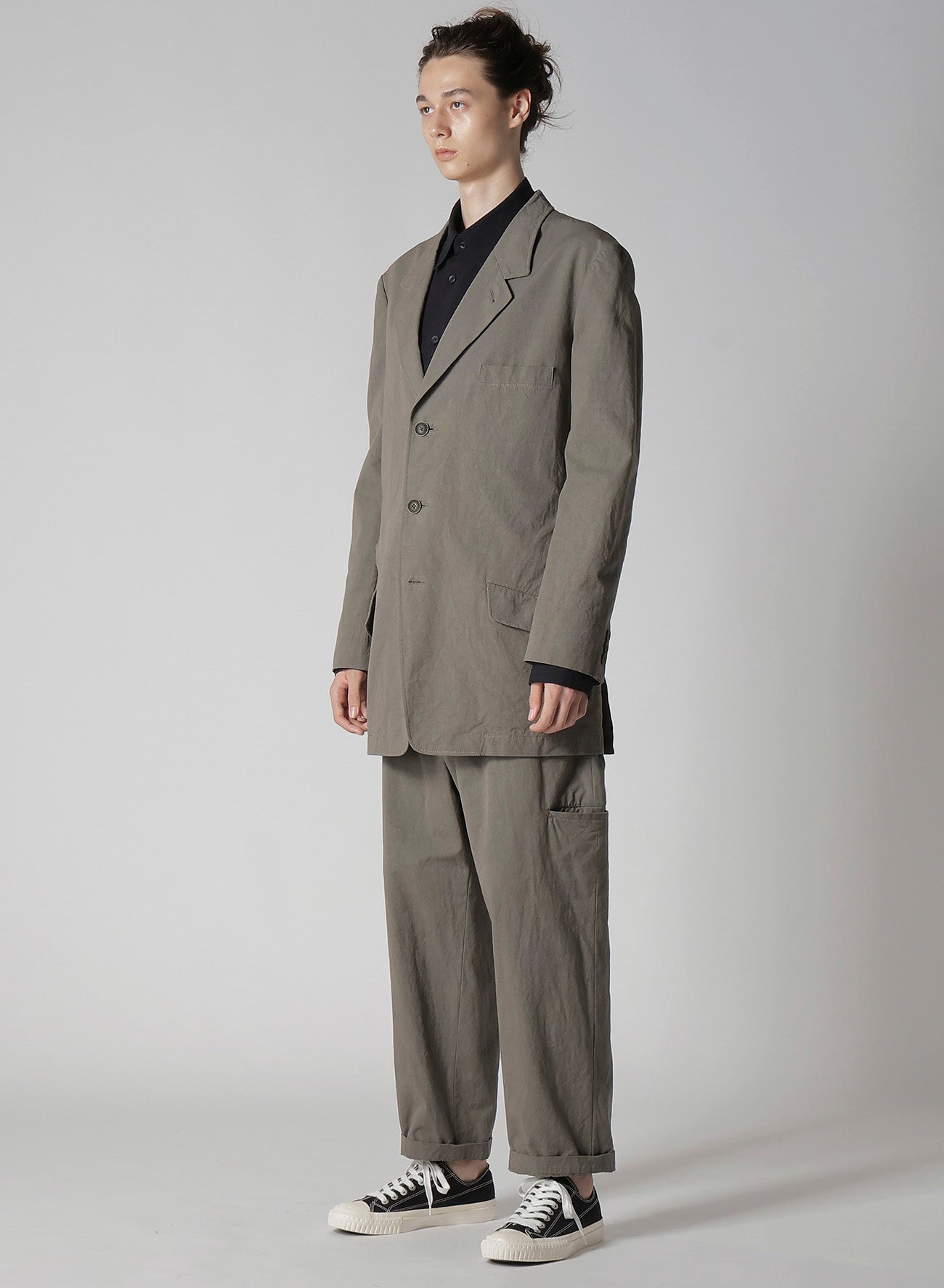 Premium Cotton Poplin Jacket with Front Edge Stitching - Lightweight & Stylish Outerwear for Spring & Fall Fashion