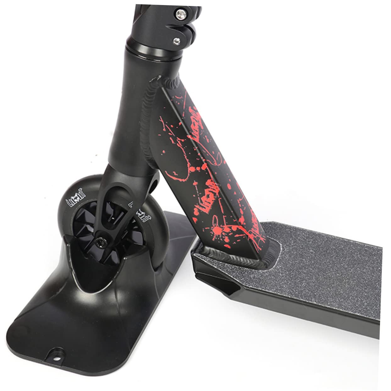BRIGHTFUFU 3-Pack Motorized Scooter Parking Stand - Heavy Duty ABS Scooter Wheel Holder for Electric Bikes & Kick Scooters - Perfect for Home, Garage & Public Parking Spaces