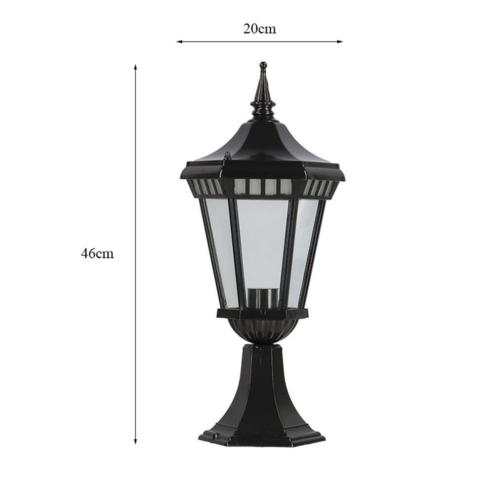 Outdoor LED Pillar Lamp - Waterproof Antique Wall Post Column Light for Villa, Garden, Pathway & Landscape Lighting | Perfect for Porch, Driveway, and Patio Decor