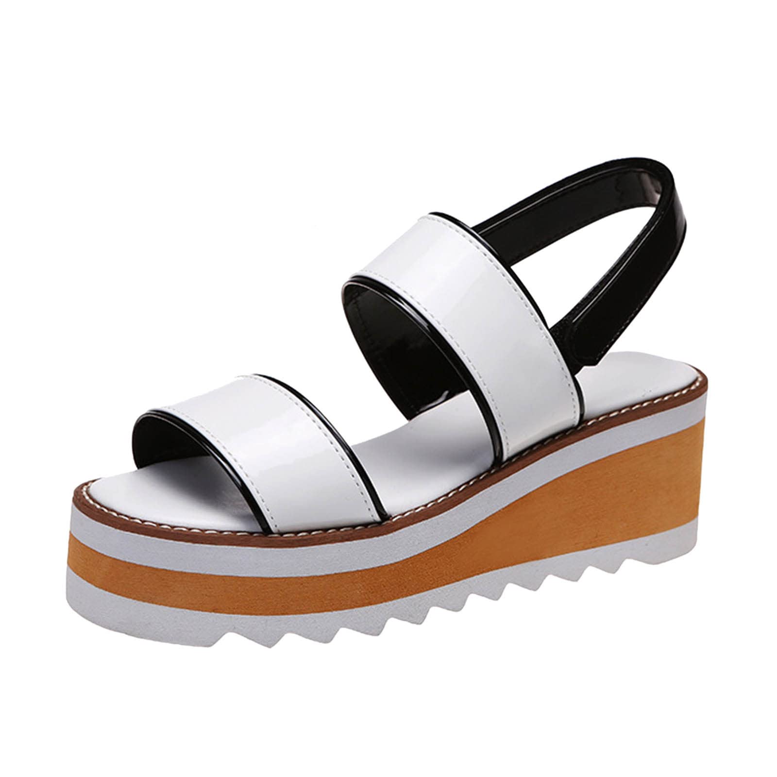 Women's Fashion Wedge Sandals with Bow - Large Size Roman Platform Heels in Cheetah Print & Colorblock Design | Perfect for Summer Outfits, Beach Vacations & Casual Wear