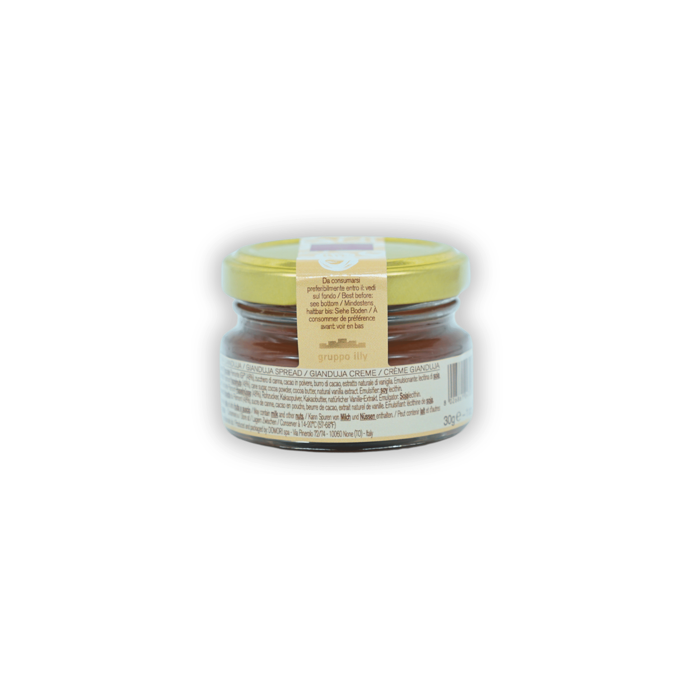 Domori Premium Gianduja Chocolate Hazelnut Spread - Delicious Italian Dessert Topping for Pancakes, Crepes & Toast