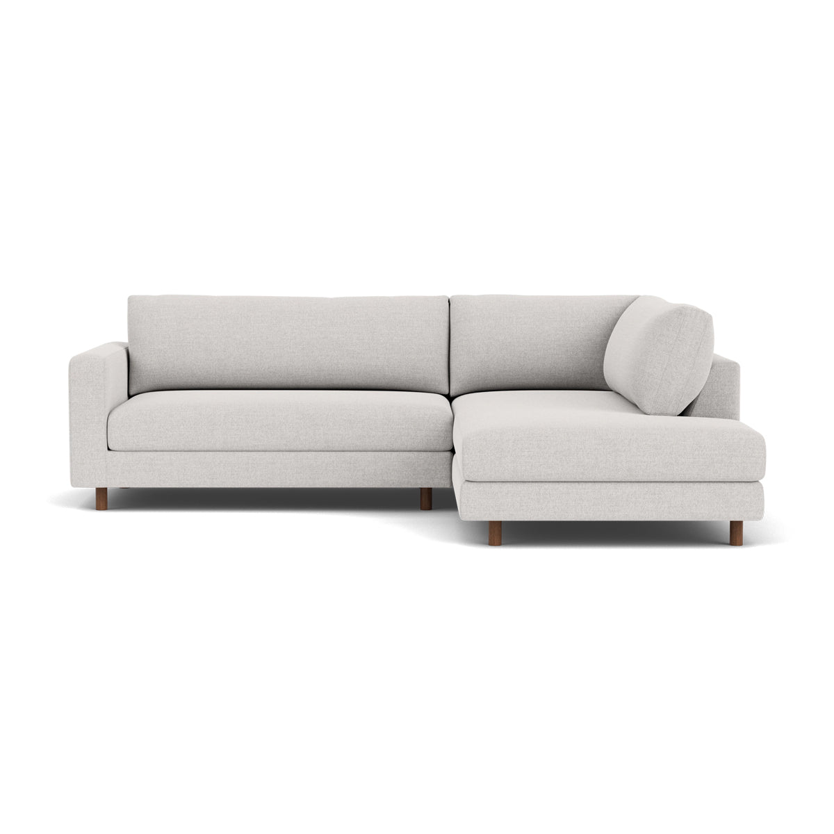 Douglas Fabric Right Corner Sofa - Modern L-Shaped Sectional Couch for Living Room, Small Spaces & Apartments | Comfortable Upholstered Furniture for Family Gatherings & Movie Nights