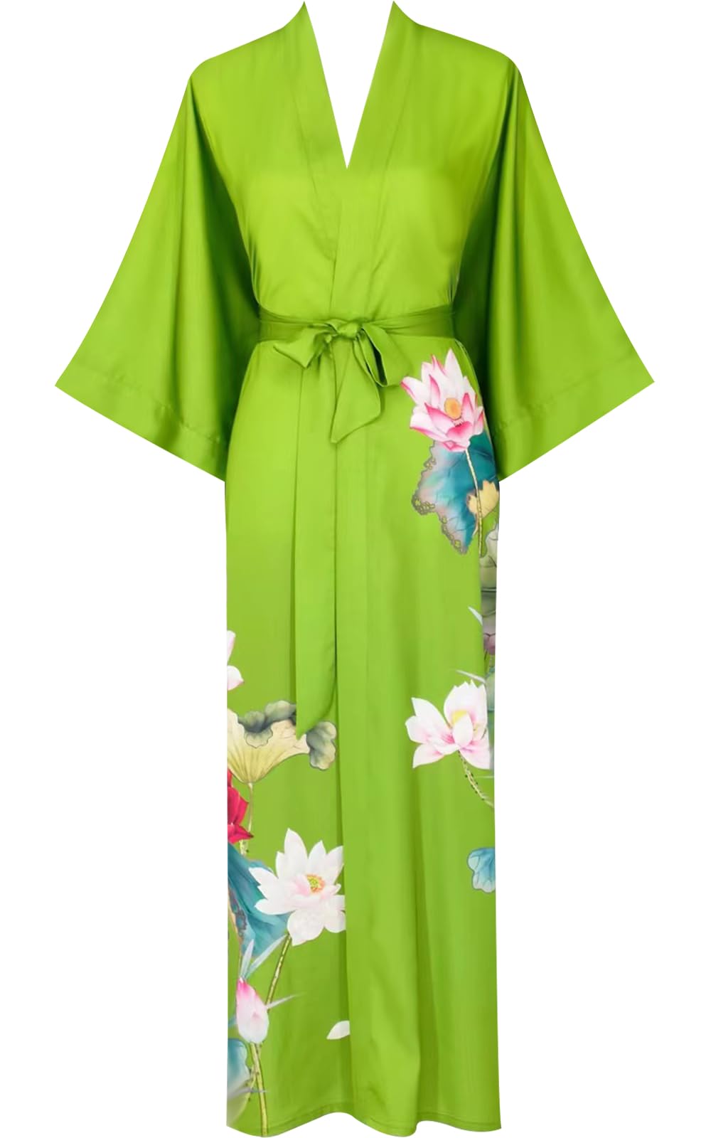Women's Satin Kimono Robes - Soft Bathrobes & Pajama Loungewear for Spa, Bridal Shower, and Relaxing at Home